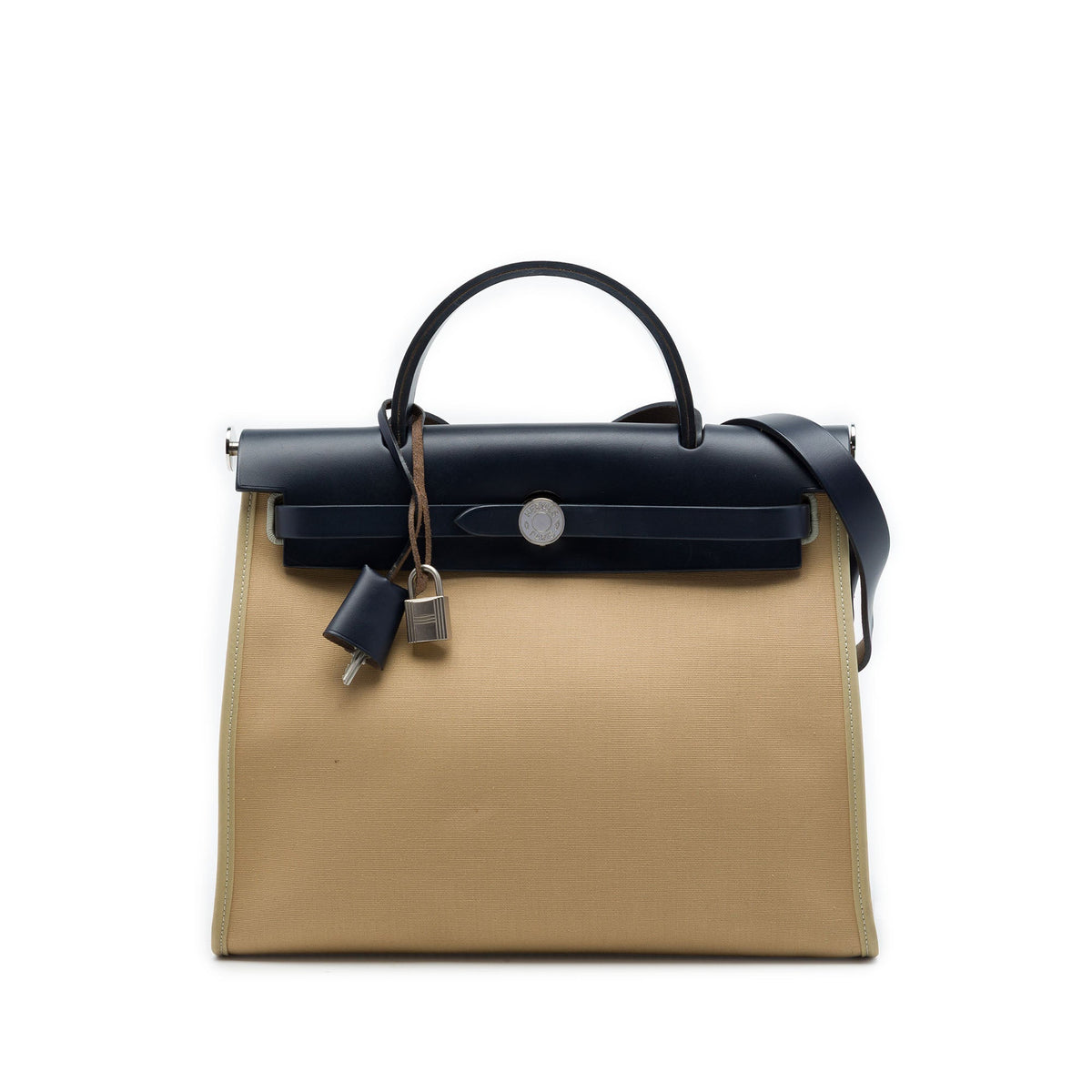 Hermès Toile Herbag Zip 31 — Beige