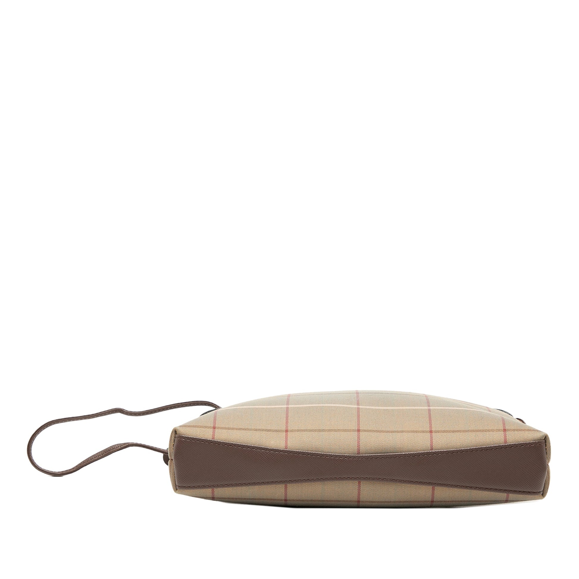 Burberry Vintage Check Canvas Wristlet Clutch