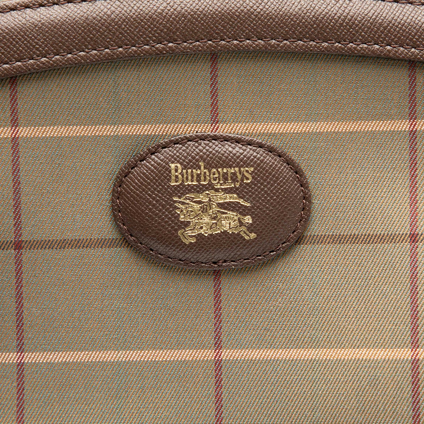 Burberry Vintage Check Canvas Wristlet Clutch
