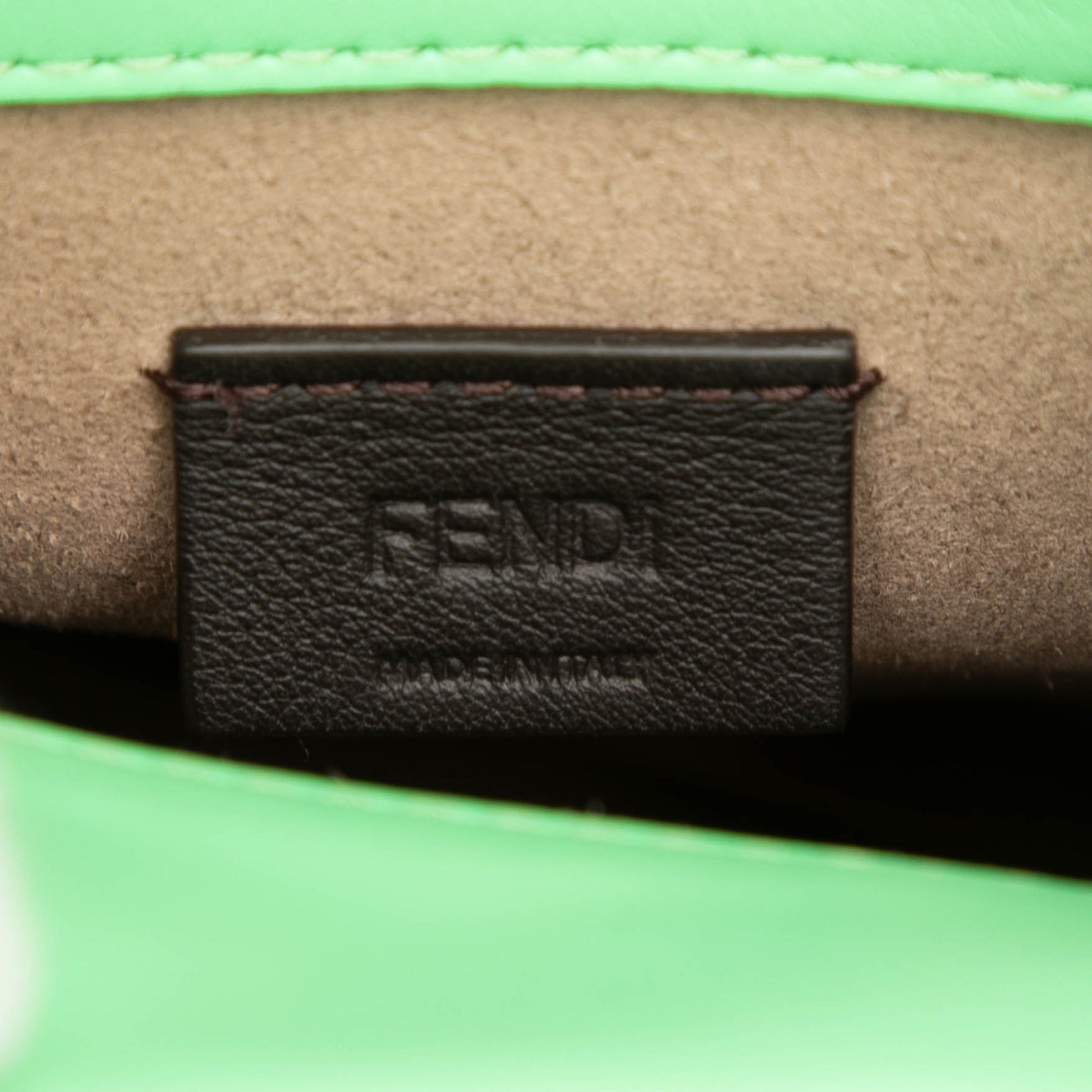 Fendi Mini Zucca Embossed Leather Sunshine Shopper Tote
