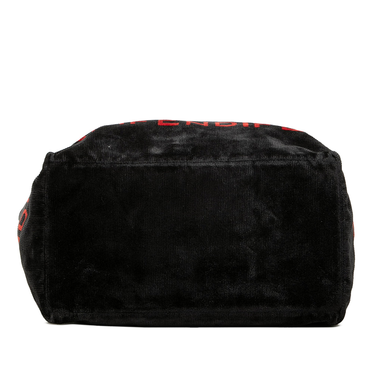 Fendi Velour Logo Tote