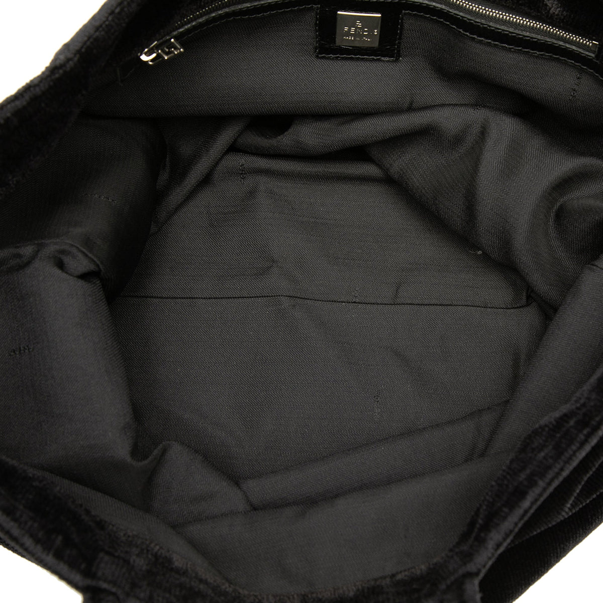 Fendi Velour Logo Tote
