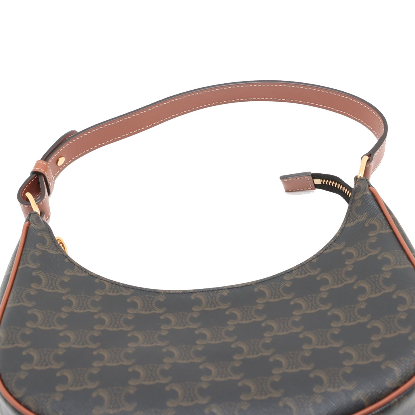 Celine Mini Triomphe Coated Canvas Ava Shoulder Bag