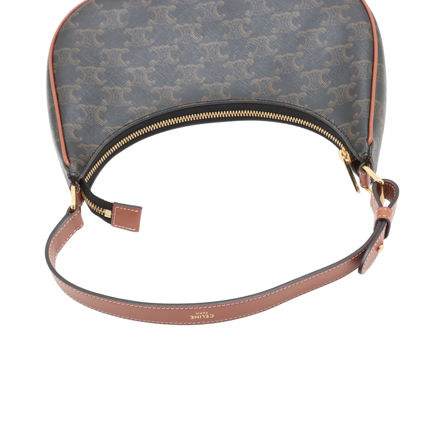 Celine Mini Triomphe Coated Canvas Ava Shoulder Bag