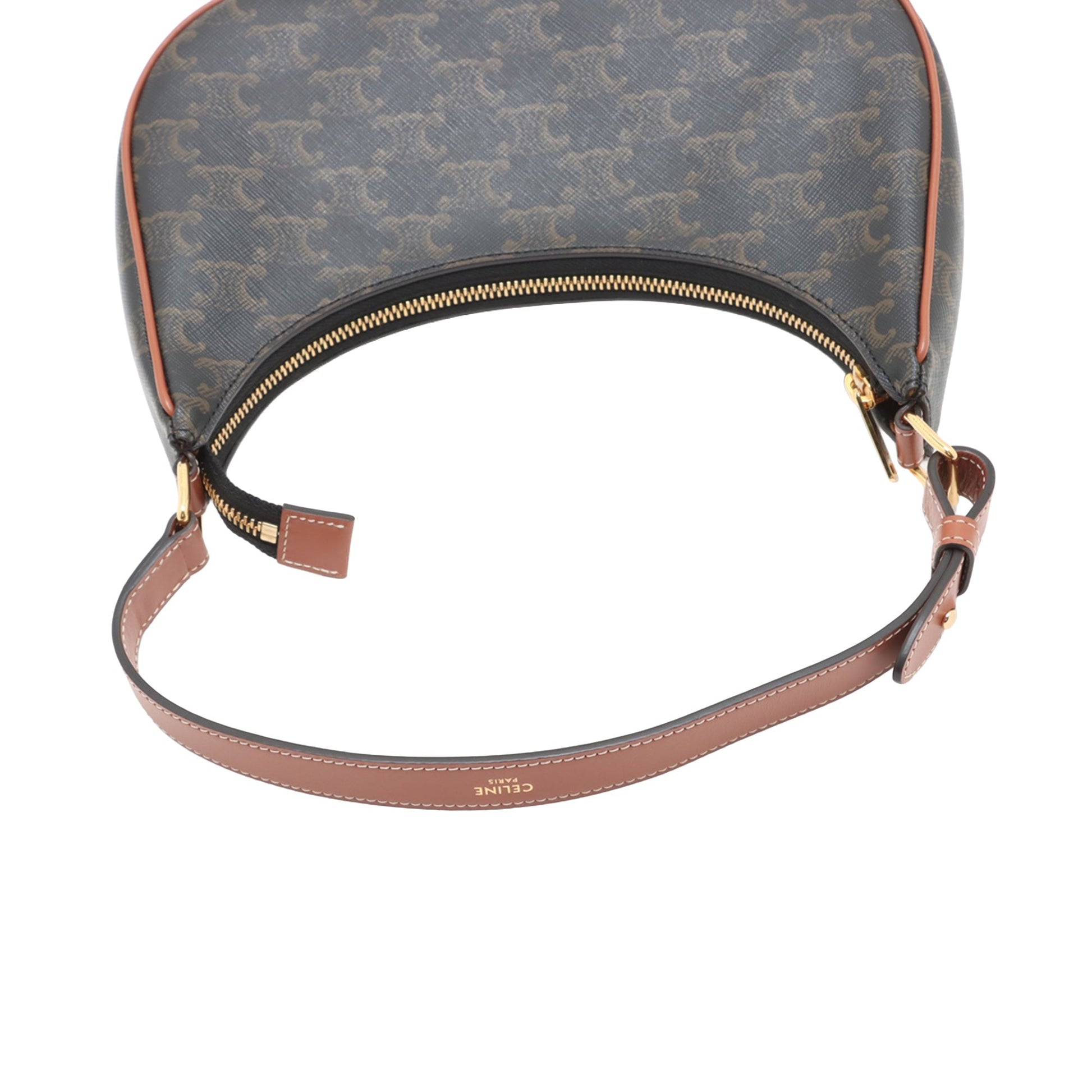 Celine Mini Triomphe Coated Canvas Ava Shoulder Bag