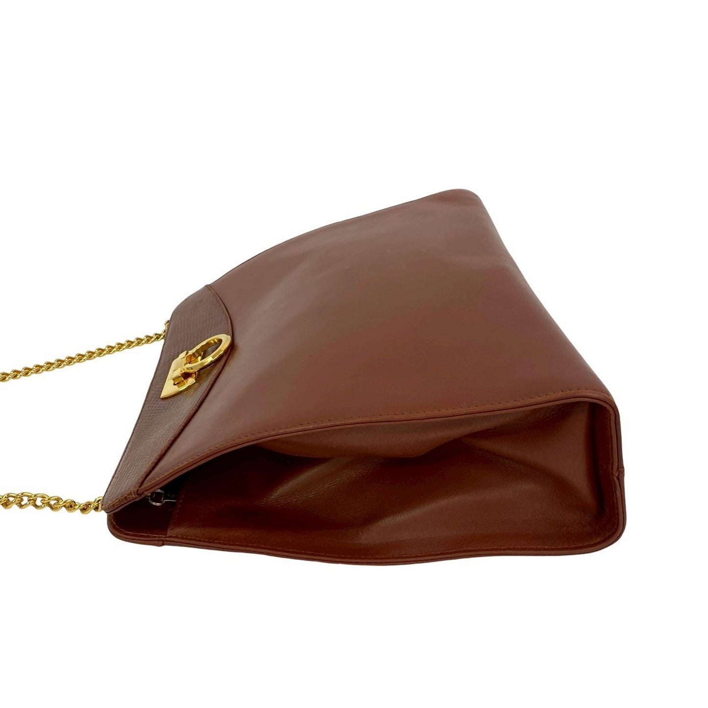 Ferragamo Leather Gancini Chain Crossbody