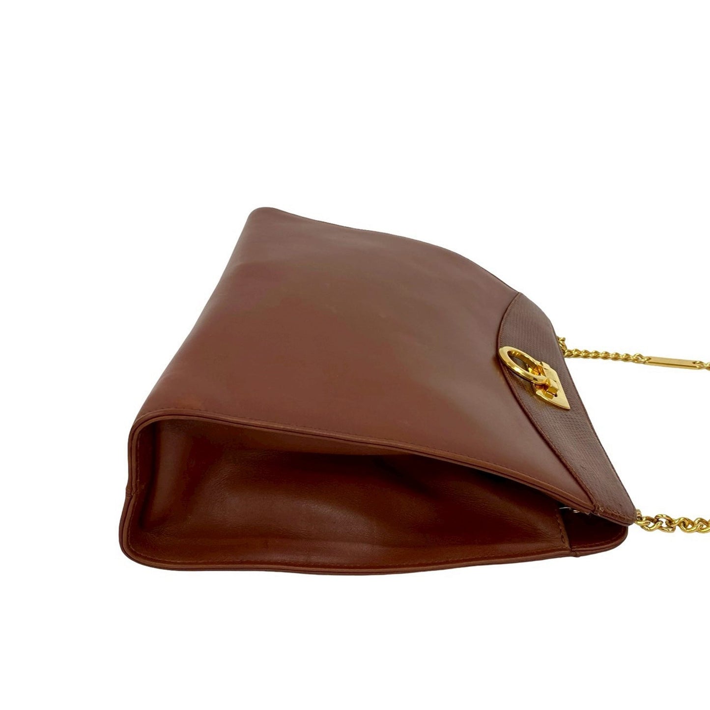 Ferragamo Leather Gancini Chain Crossbody