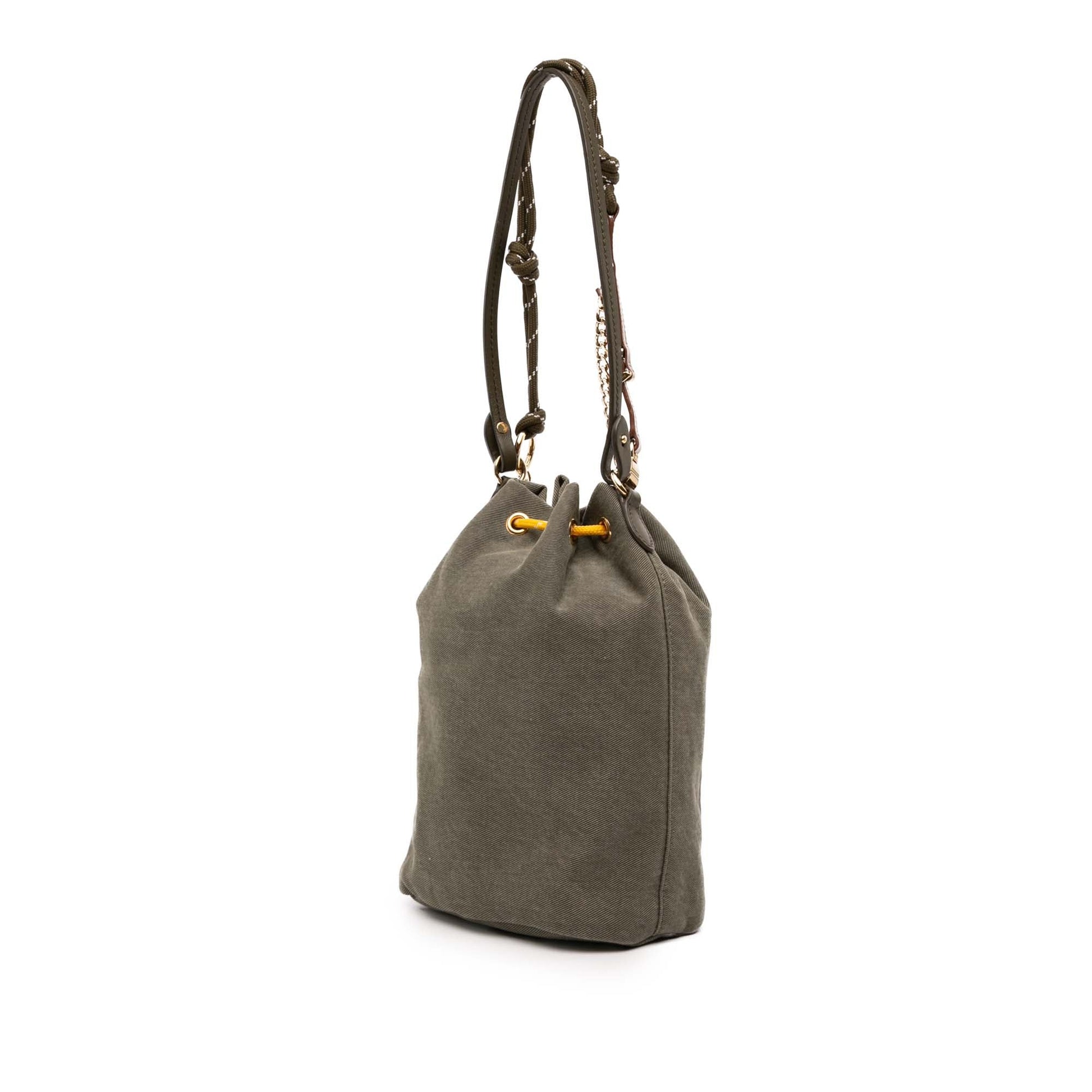 Miu Miu Re Nylon Gabardine Bucket Bag