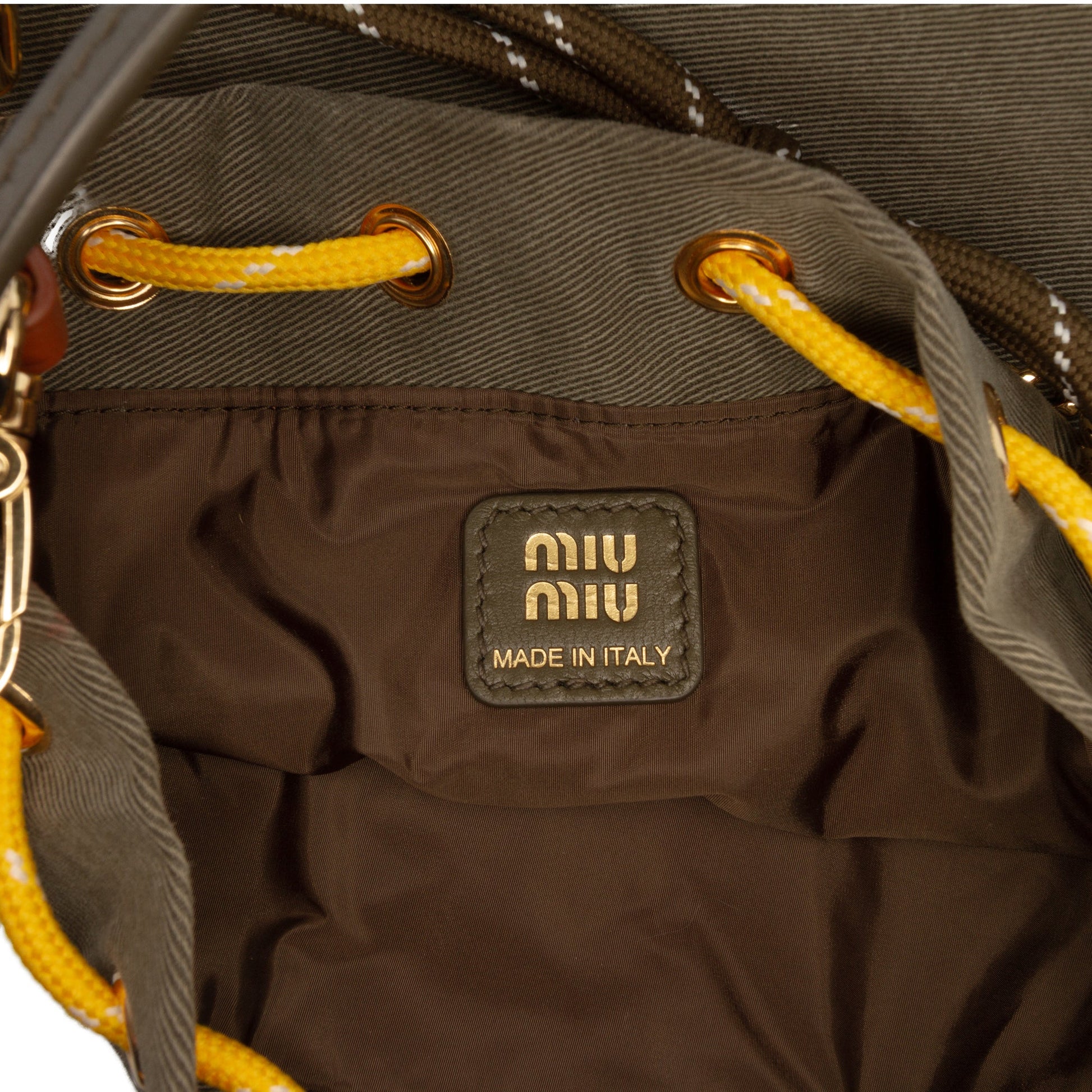 Miu Miu Re Nylon Gabardine Bucket Bag