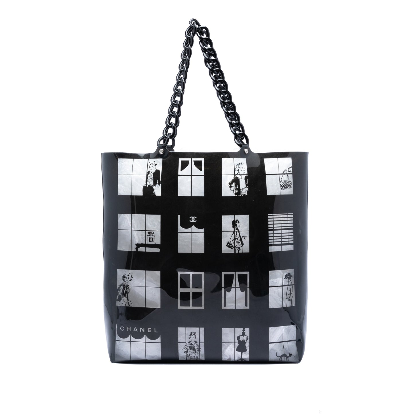 Chanel Vinyl Coco Window Tote