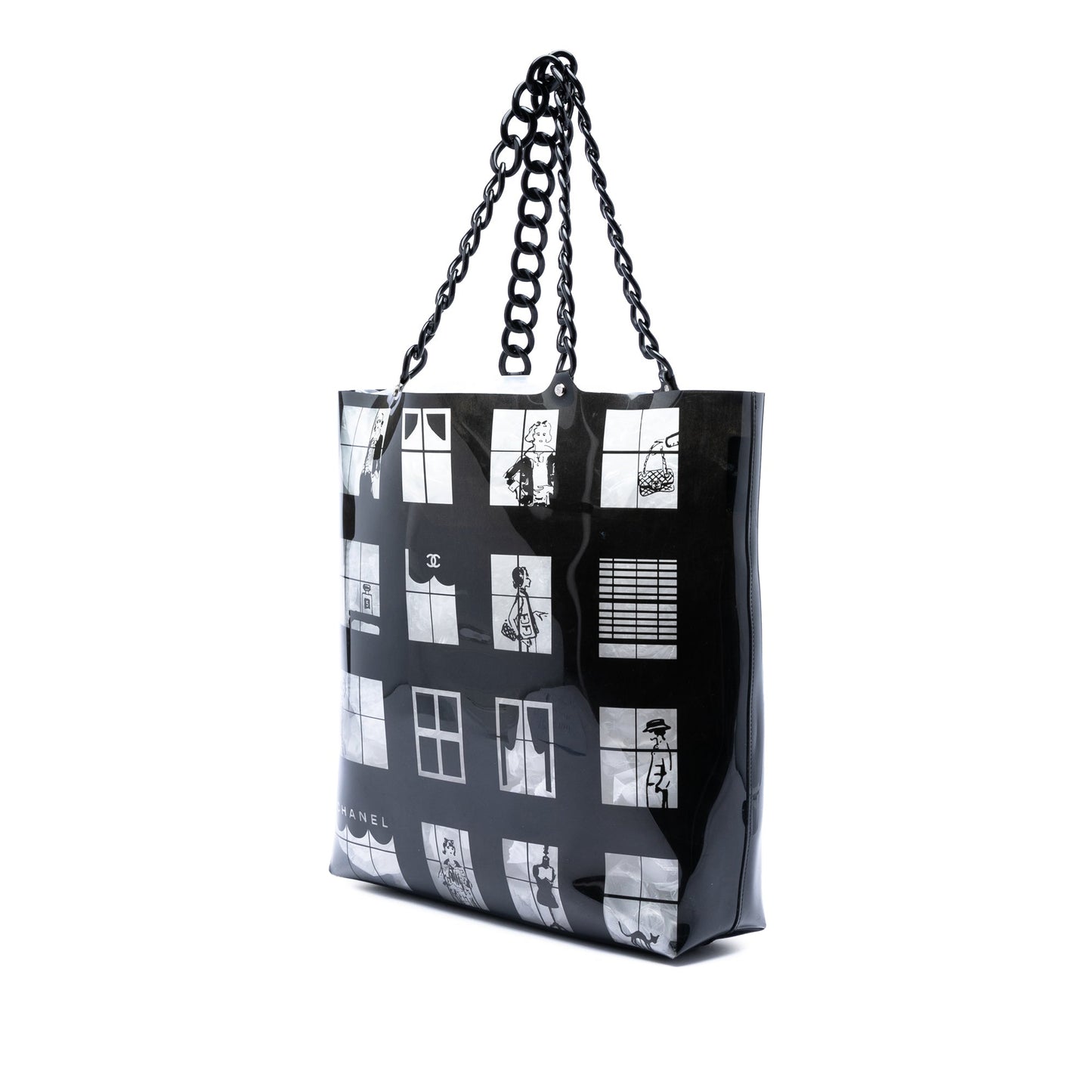 Chanel Vinyl Coco Window Tote