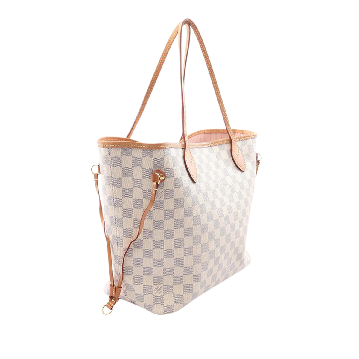 Louis Vuitton Damier Azur Neverfull MM — White