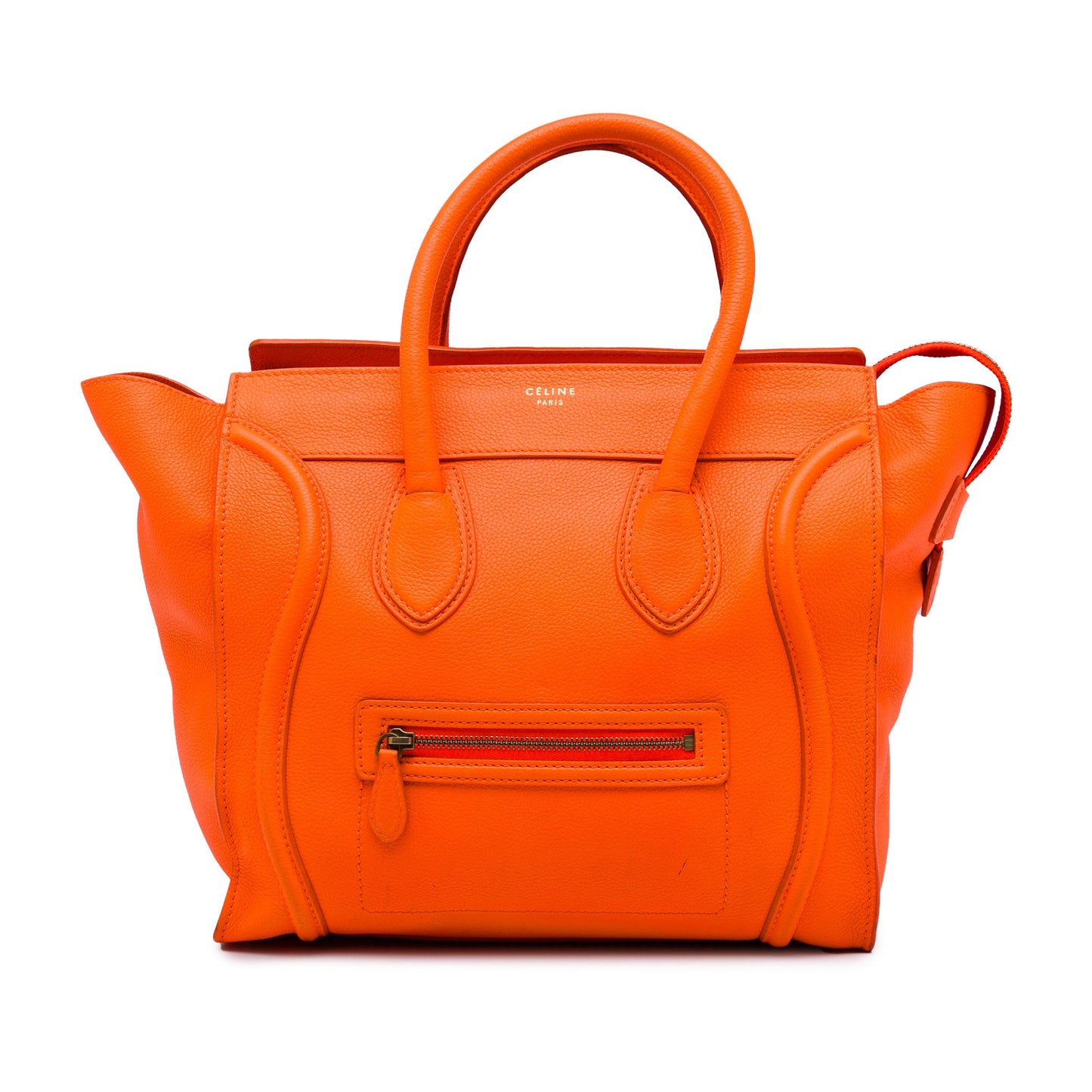 Celine Mini Leather Luggage Tote