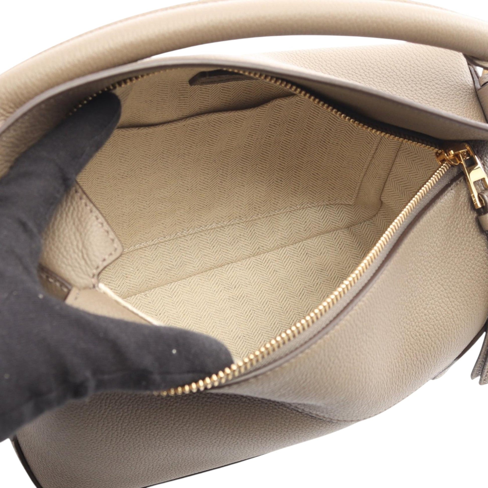 LOEWE Small Calfskin Puzzle Edge Satchel