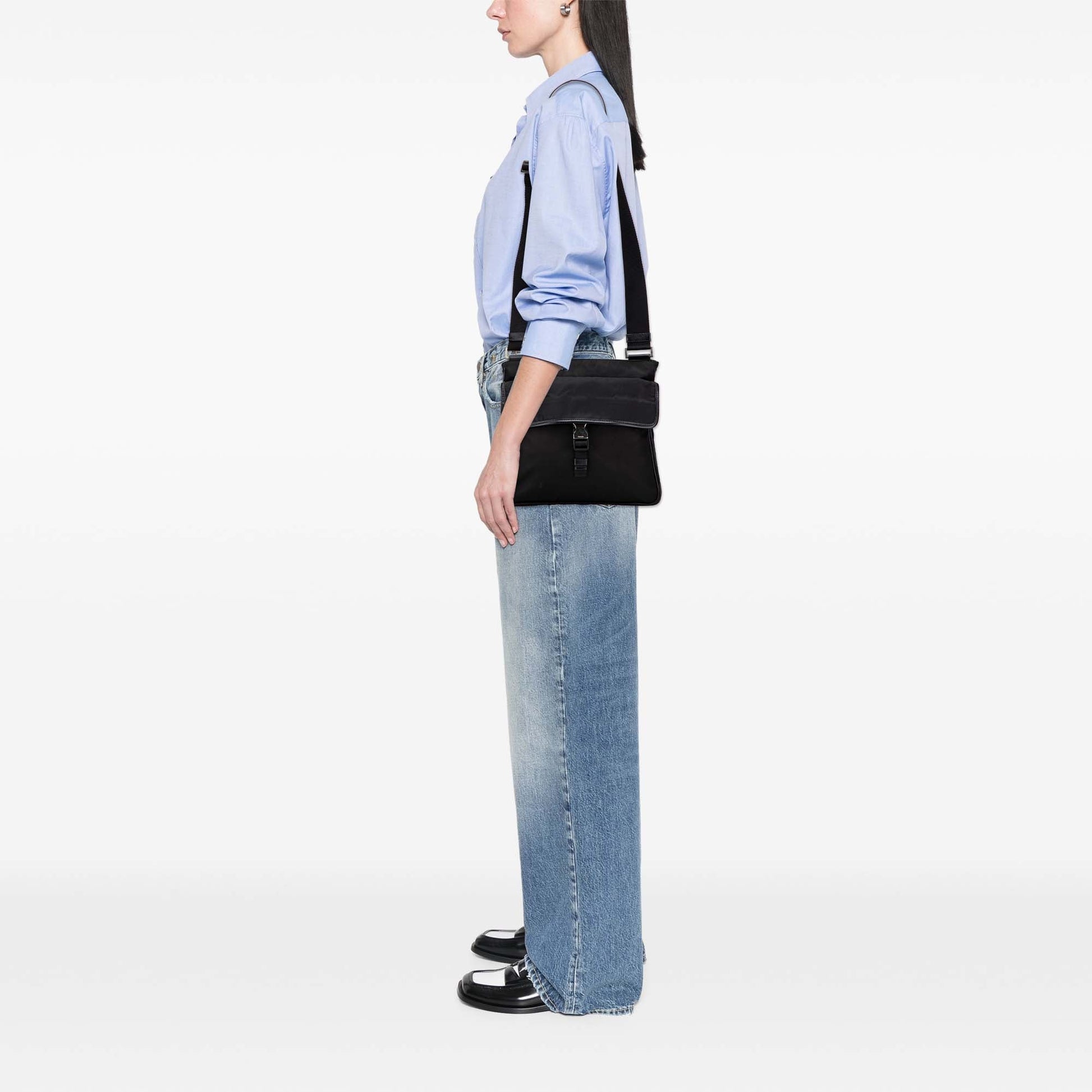 Prada Tessuto Zip Top Crossbody