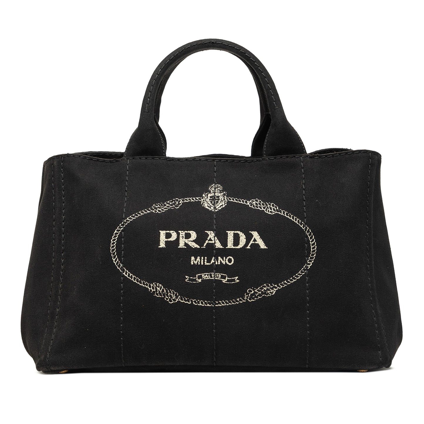 Prada Canvas Canapa Logo Tote