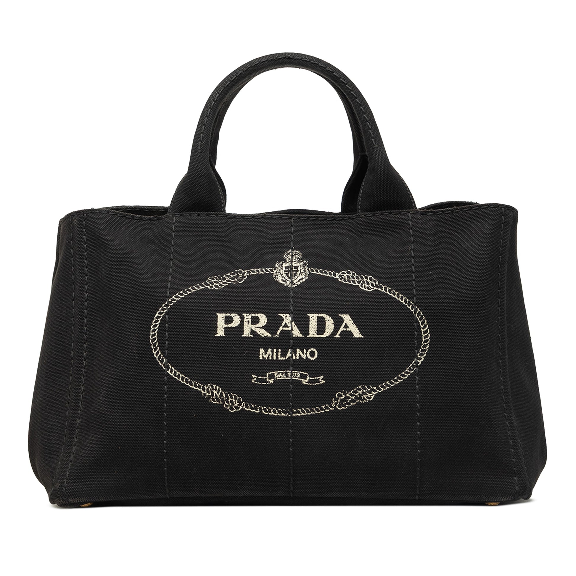 Prada Canvas Canapa Logo Tote