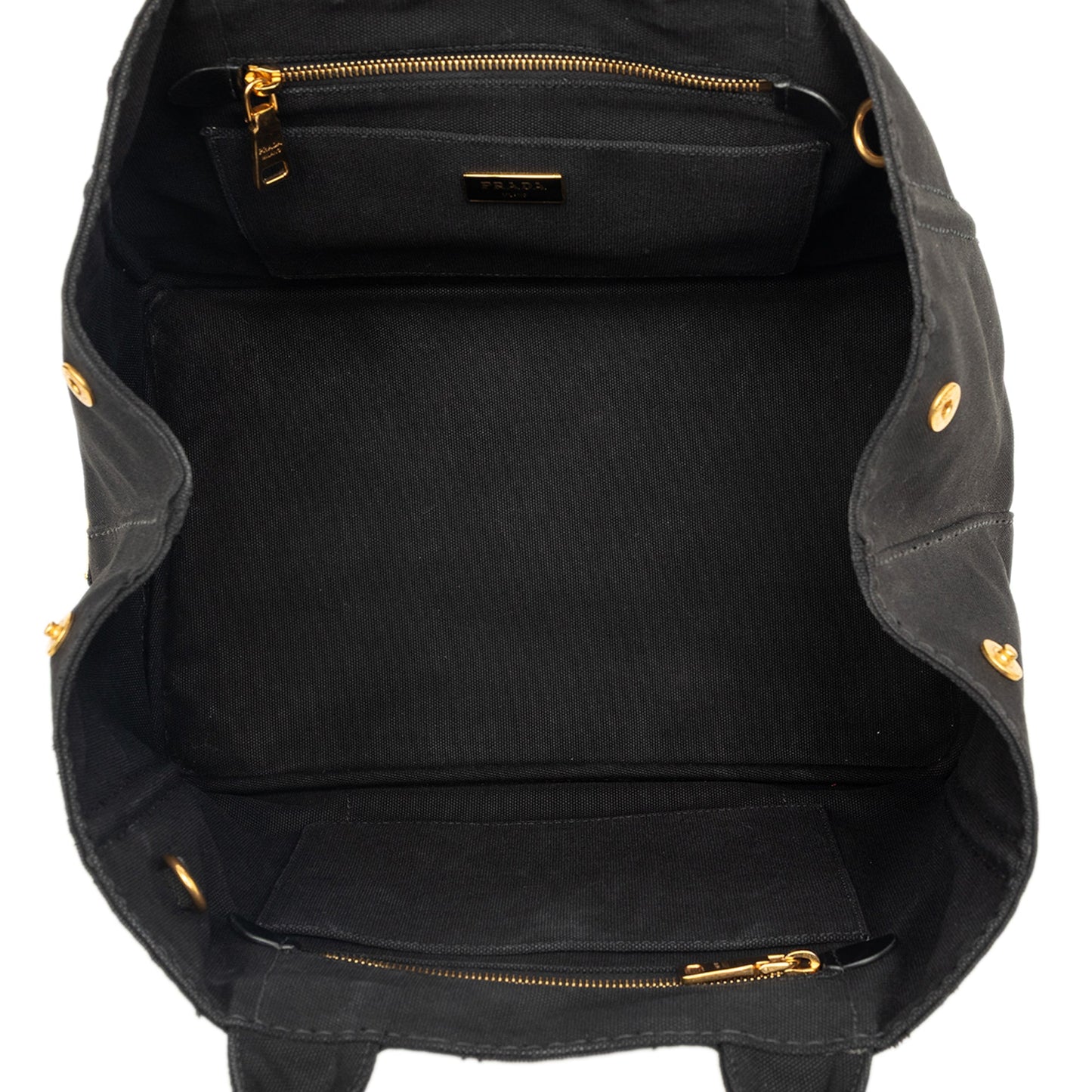 Prada Canvas Canapa Logo Tote