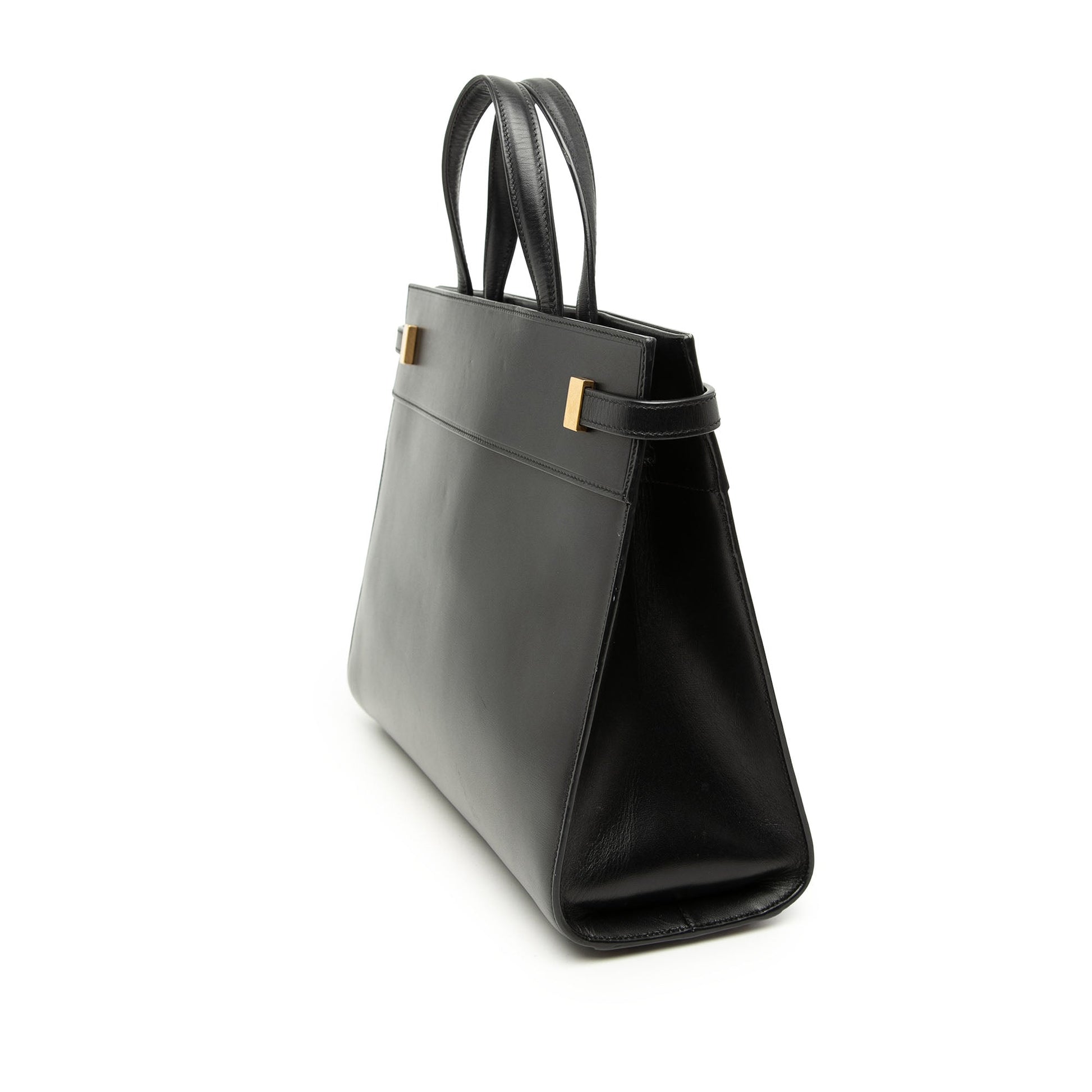 Saint Laurent Medium Smooth Calfskin Manhattan Shopper Tote
