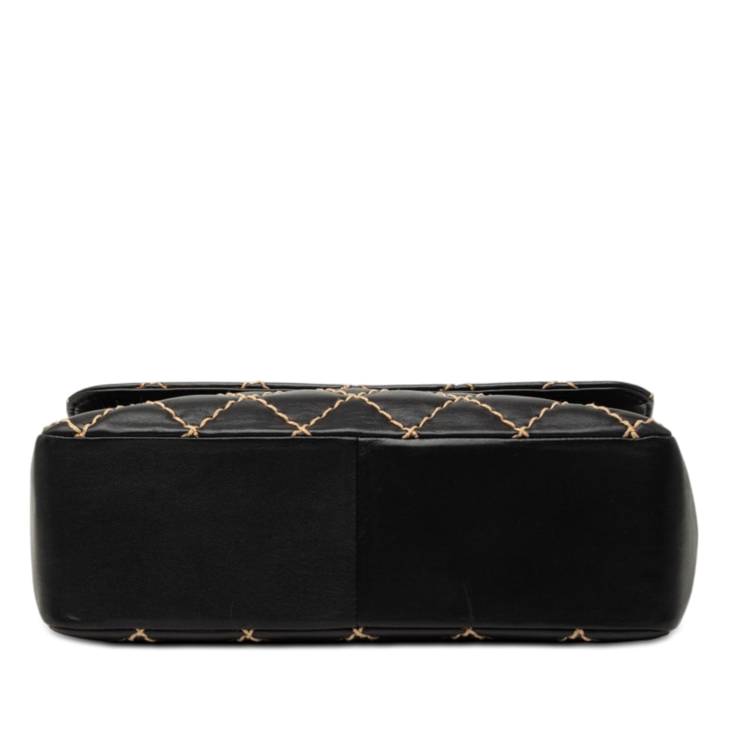 Chanel Jumbo CC Quilted Lambskin Wild Stitch Flap