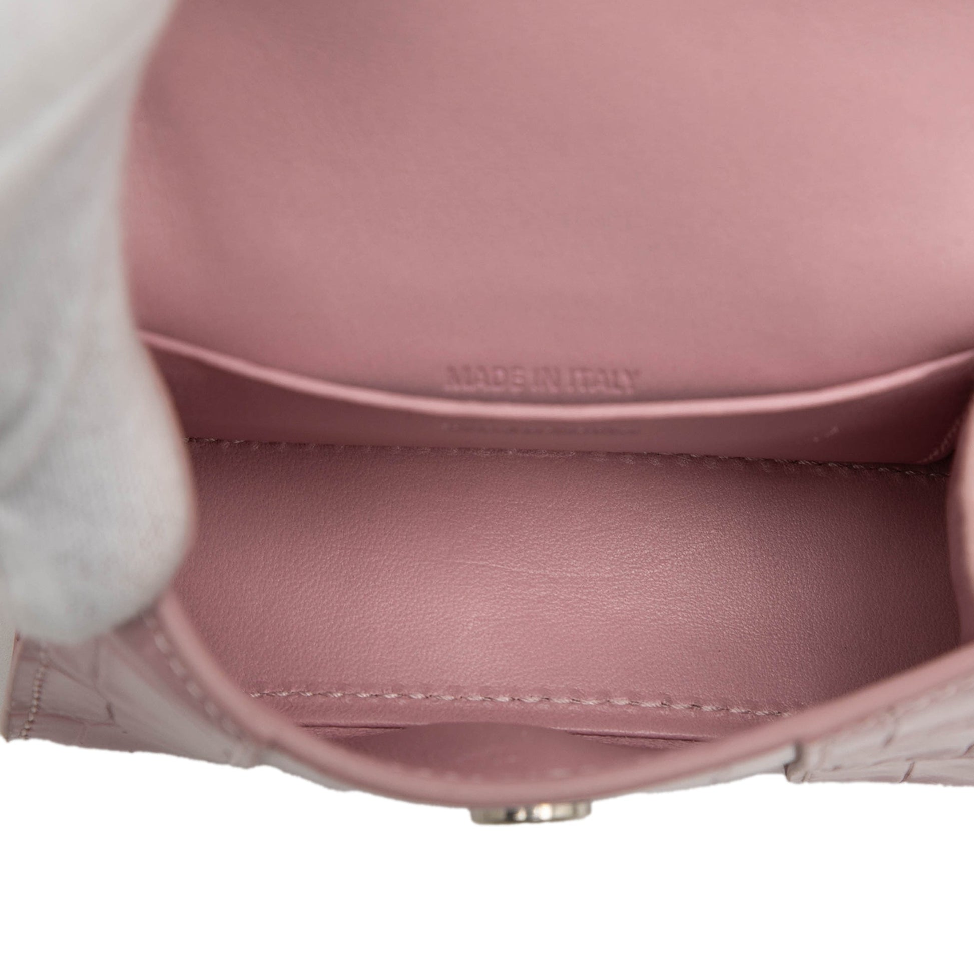 Balenciaga Nano Croc Embossed Hourglass Top Handle Bag