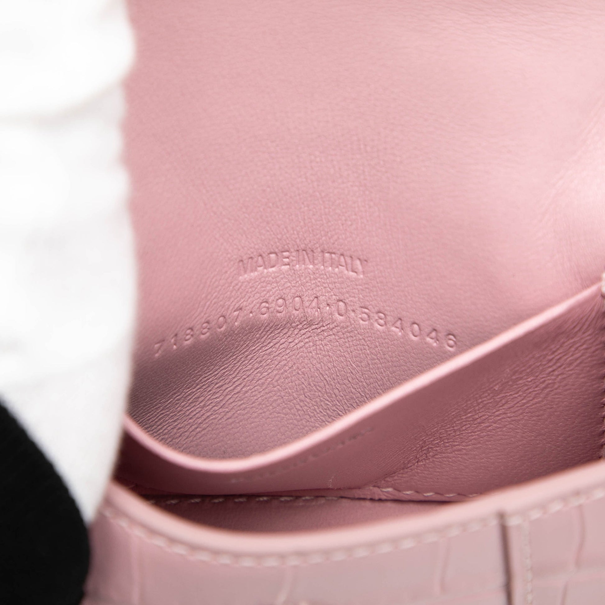 Balenciaga Nano Croc Embossed Hourglass Top Handle Bag