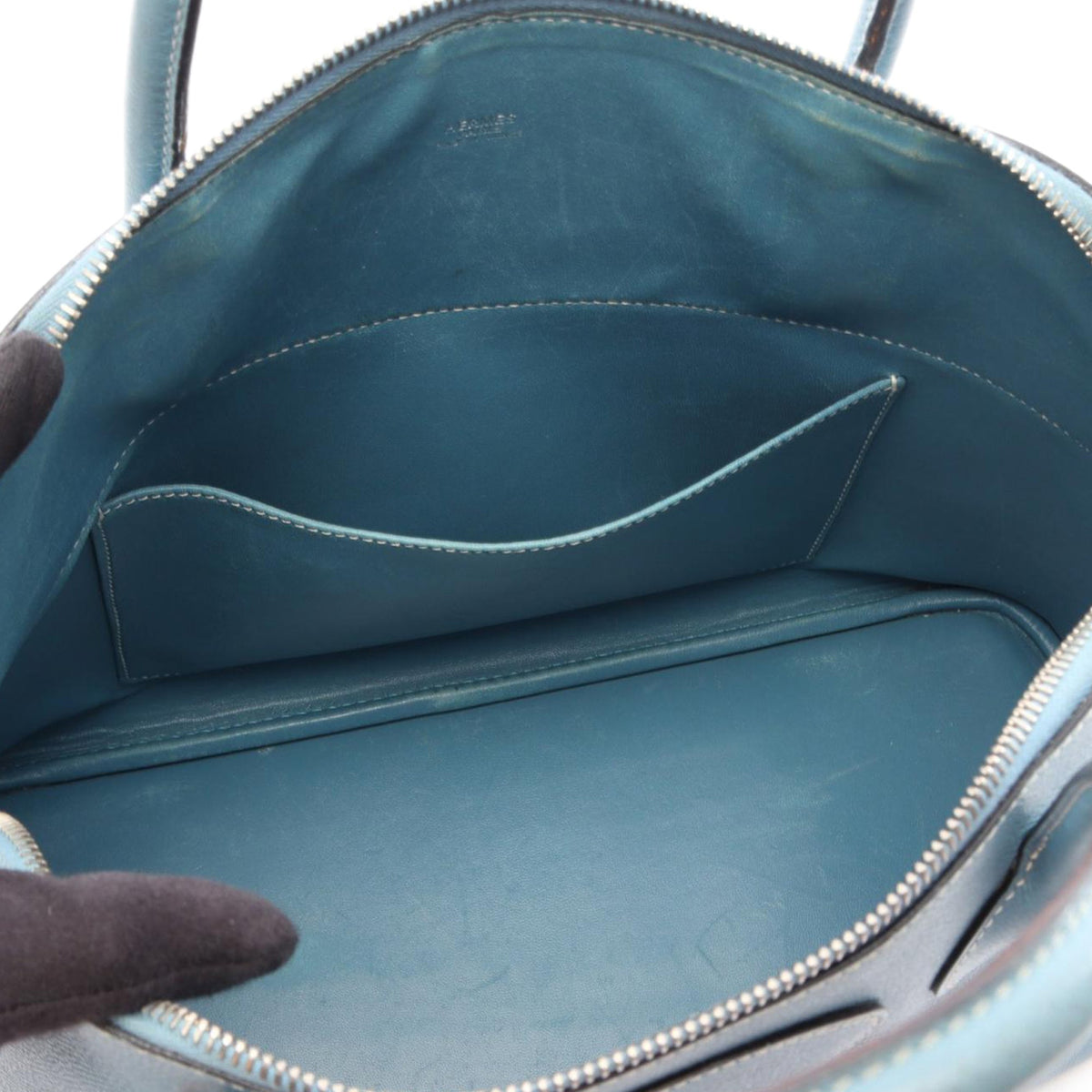 Hermès Epsom Bolide 35 — Blue