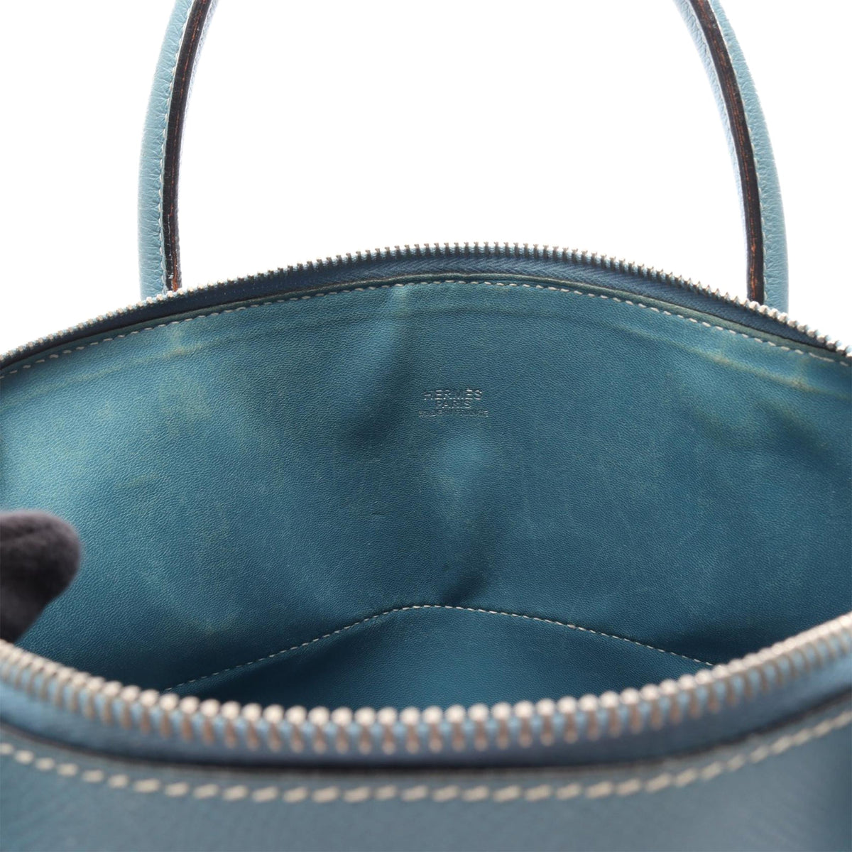 Hermès Epsom Bolide 35 — Blue