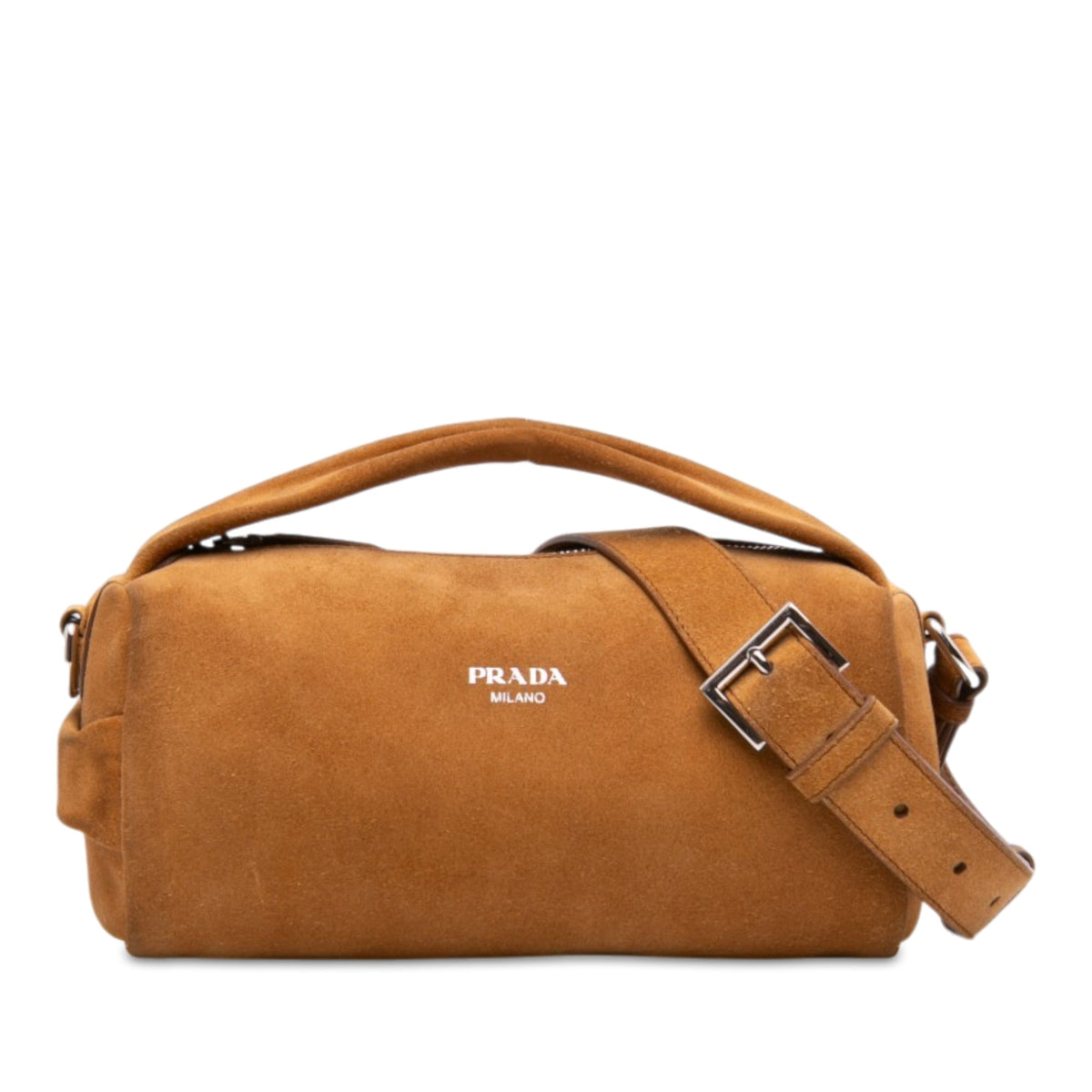Prada Suede Top Handle Satchel