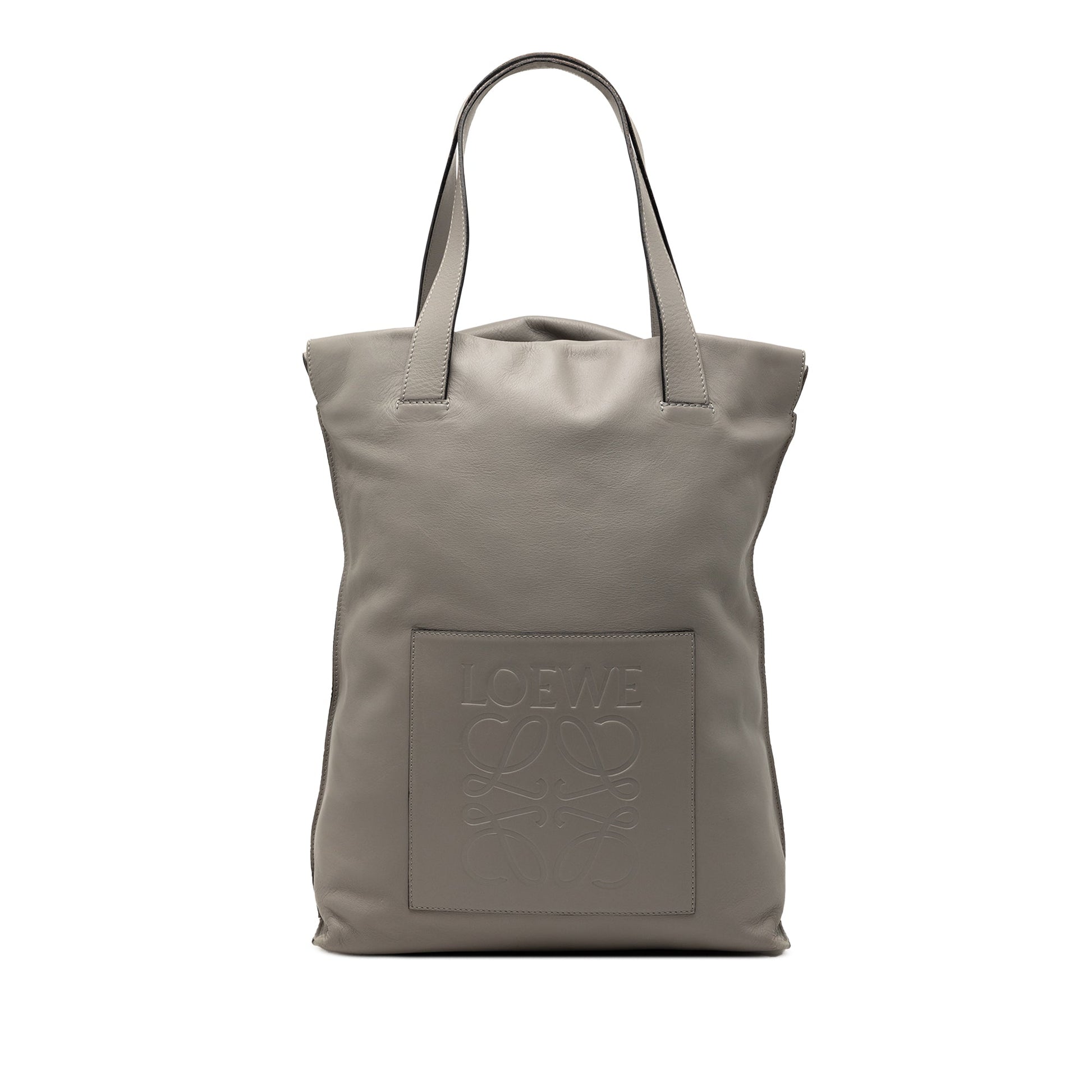 LOEWE Leather Anagram Shopper Tote