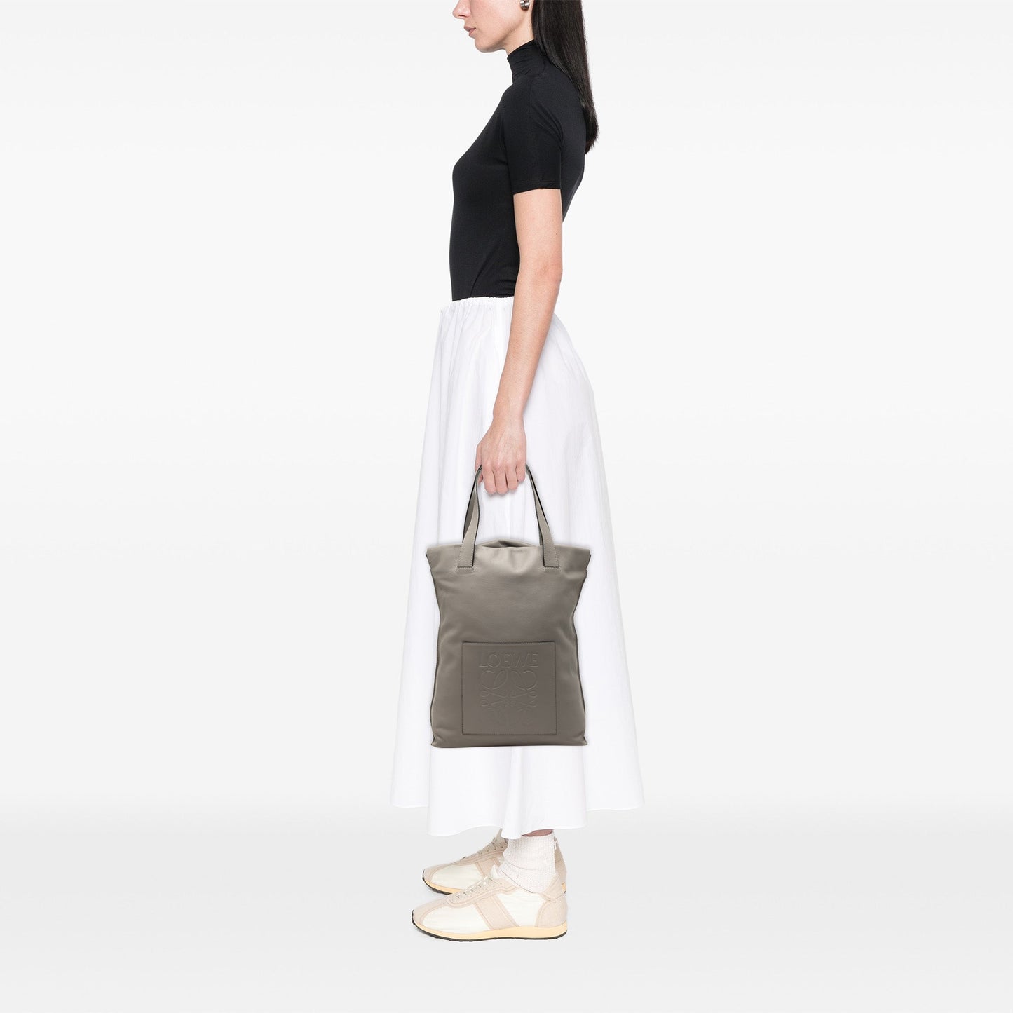 LOEWE Leather Anagram Shopper Tote