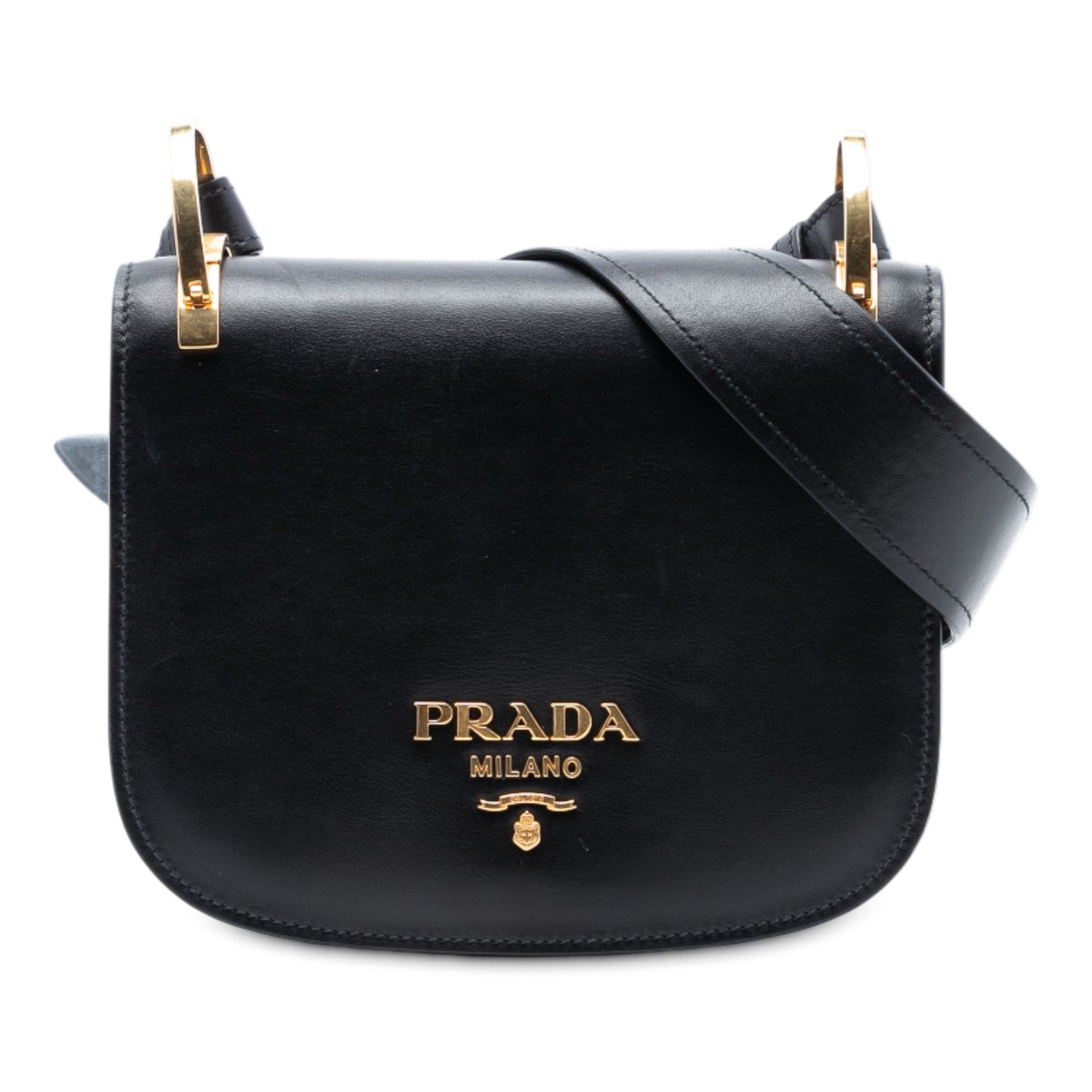 Prada City Calf Pionniere Saddle Bag