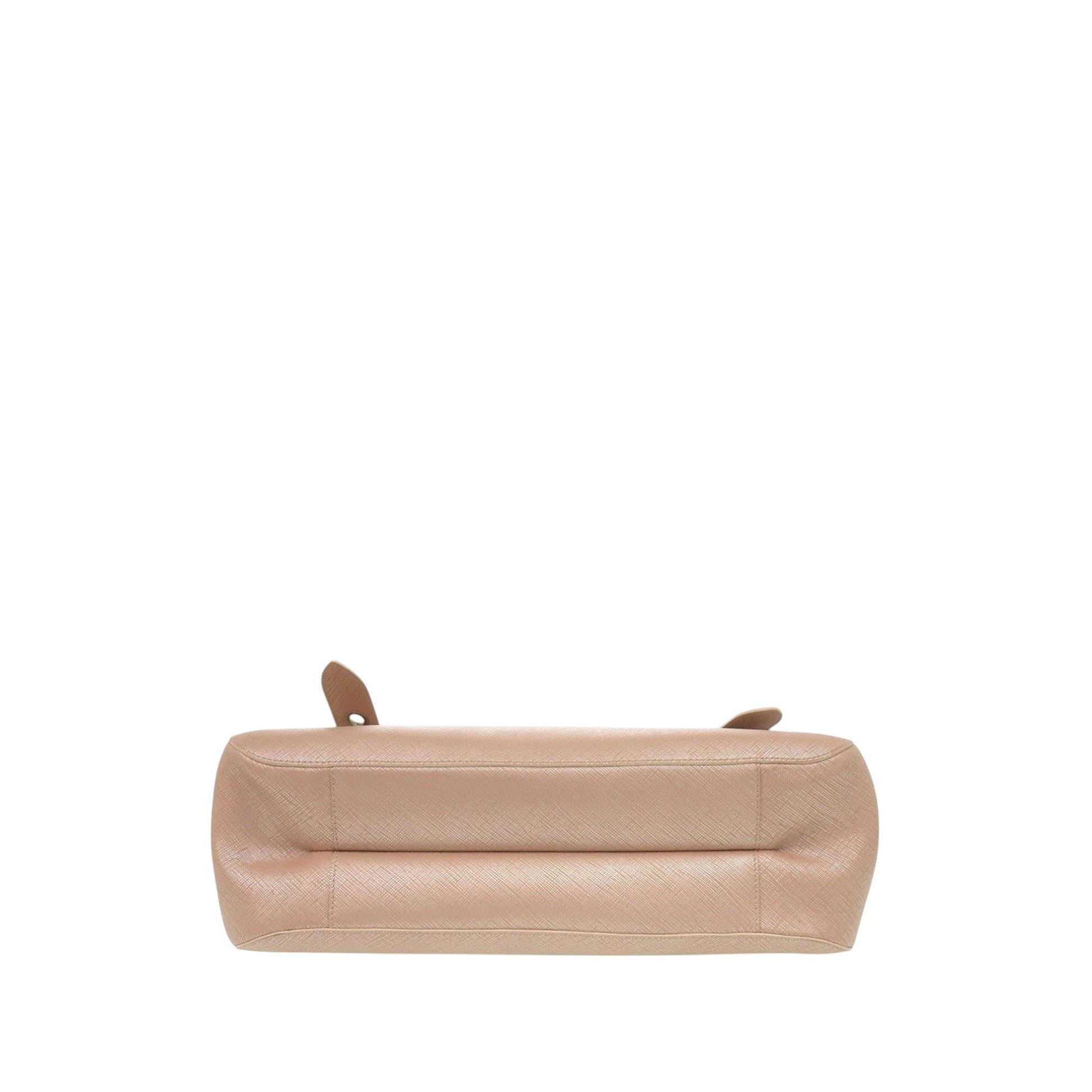 Ferragamo Metallic Calfskin Gancini Handbag