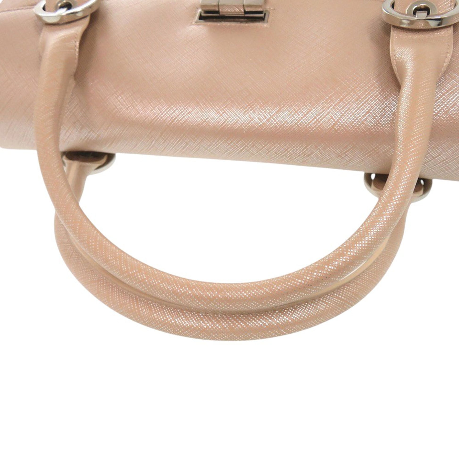 Ferragamo Metallic Calfskin Gancini Handbag