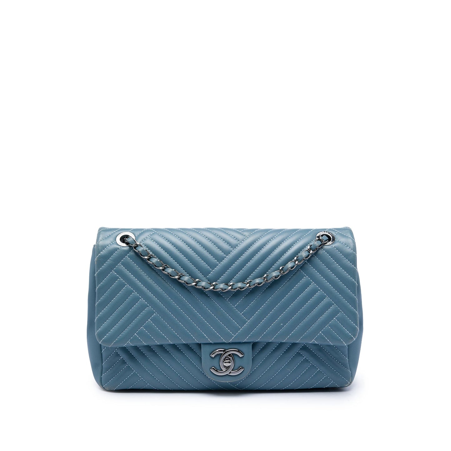 Chanel Large Lambskin CC Crossing Flap