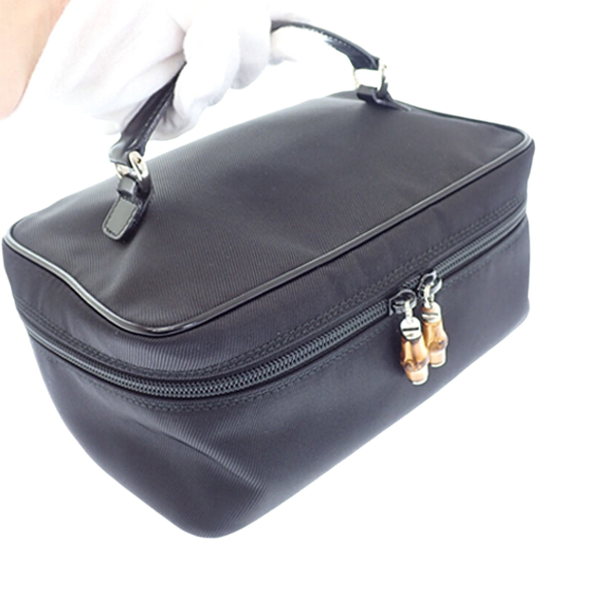 Gucci Nylon Bamboo Vanity Bag