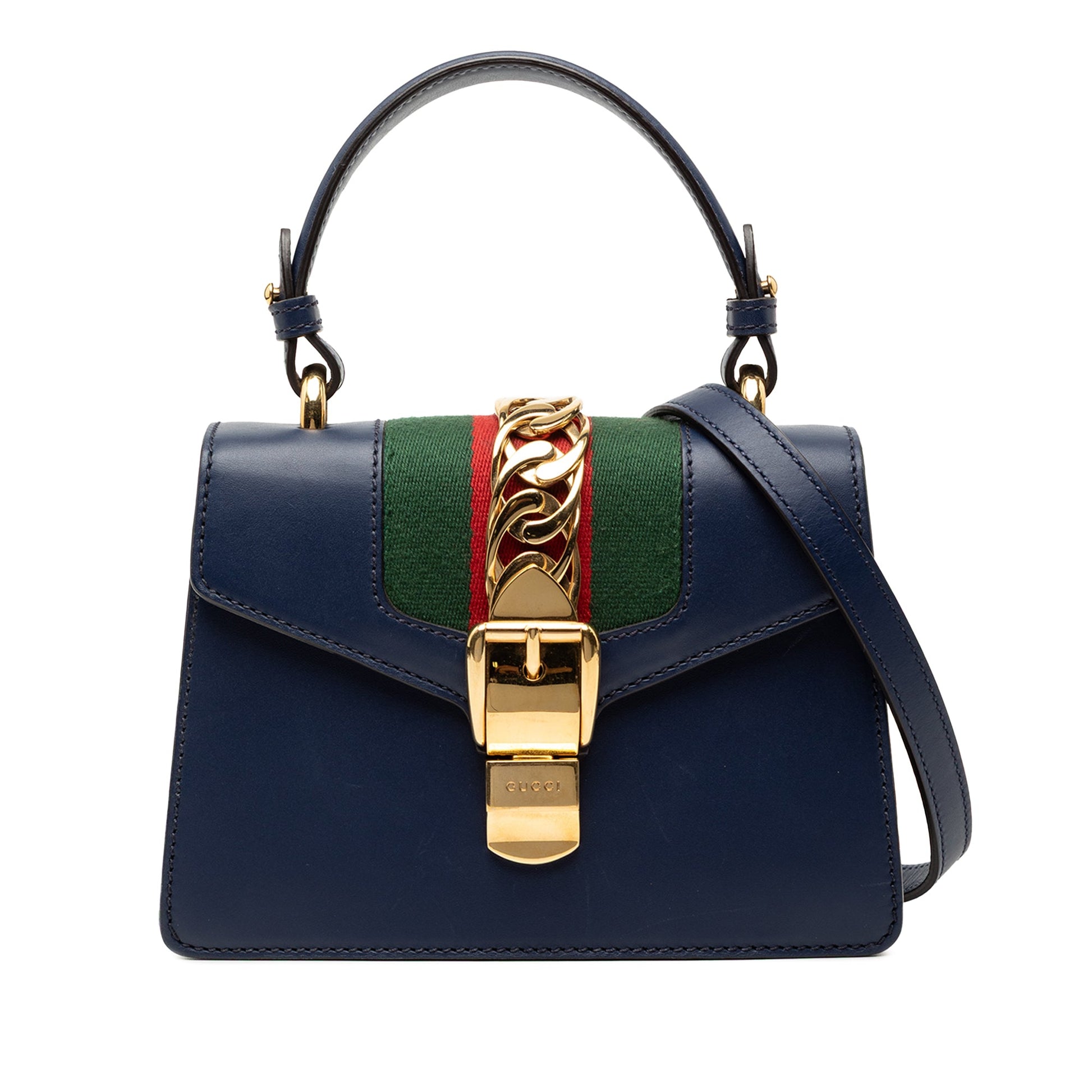 Gucci Mini Leather Sylvie Satchel