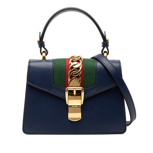 Gucci Mini Leather Sylvie Satchel