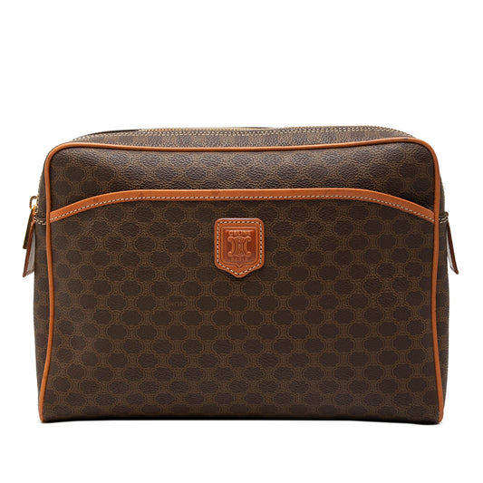 Celine Macadam Coated Canvas Clutch