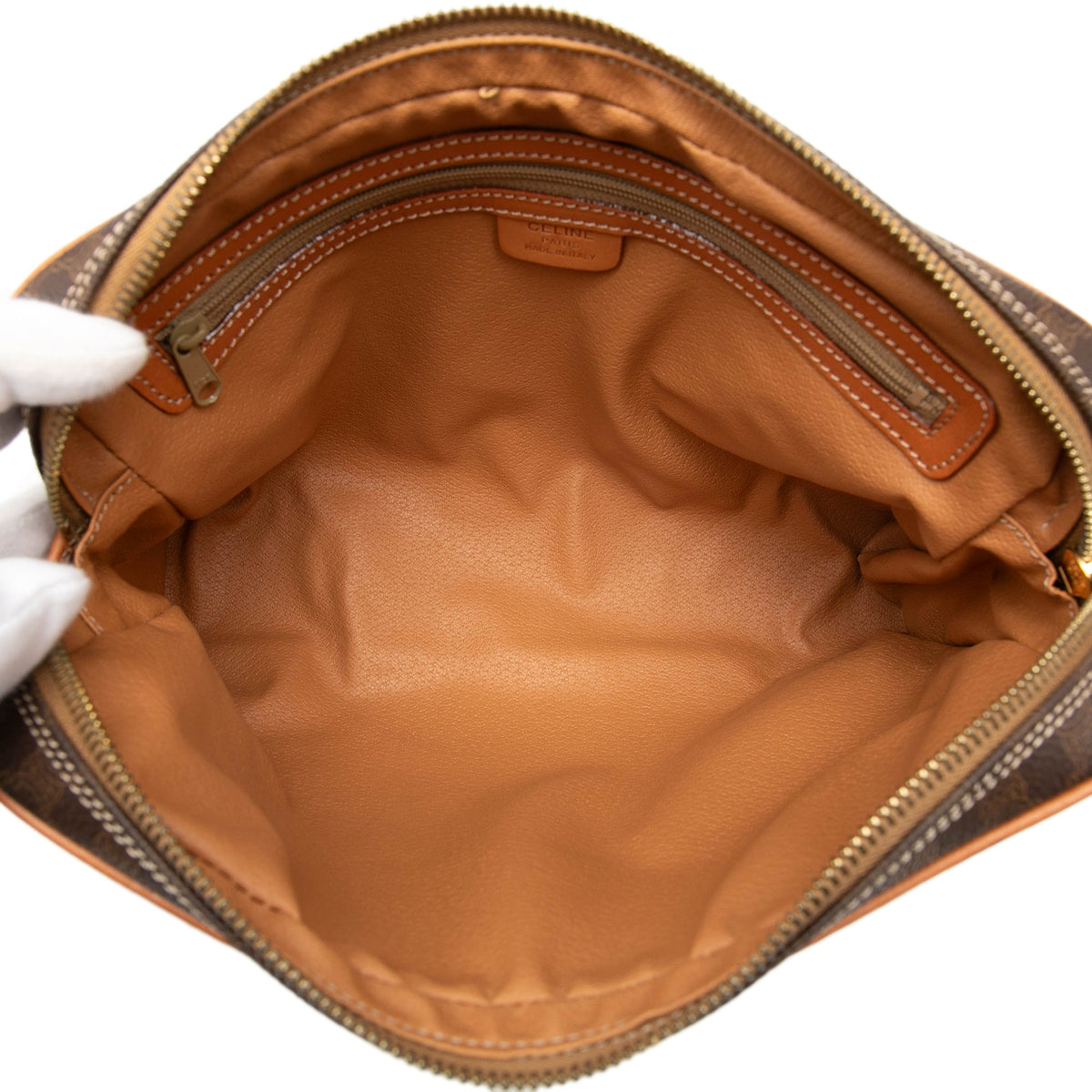 Celine Macadam Coated Canvas Clutch