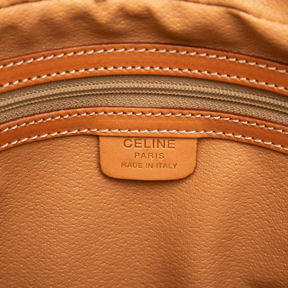 Celine Macadam Coated Canvas Clutch