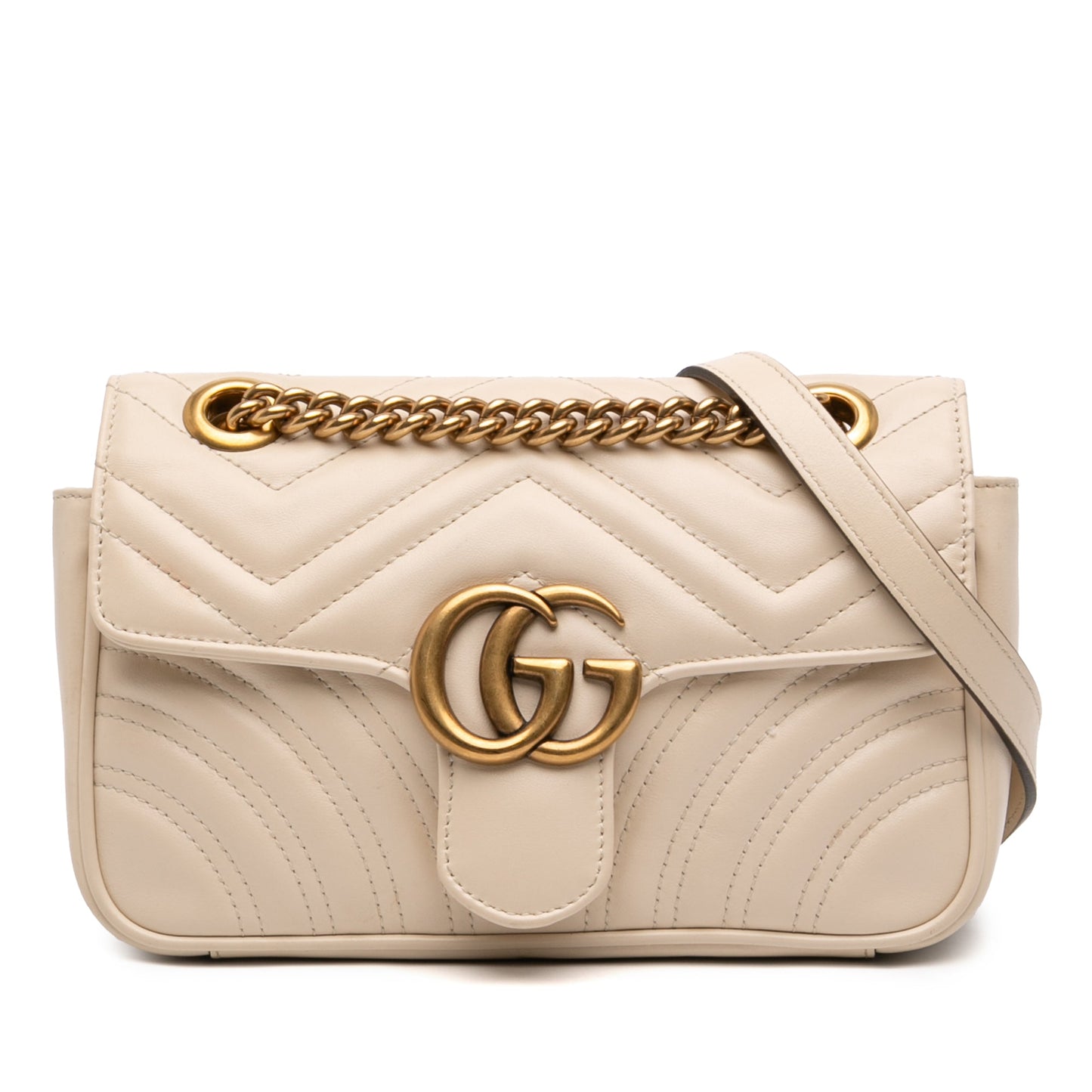 Gucci Small GG Marmont Matelasse Calfskin Shoulder Bag