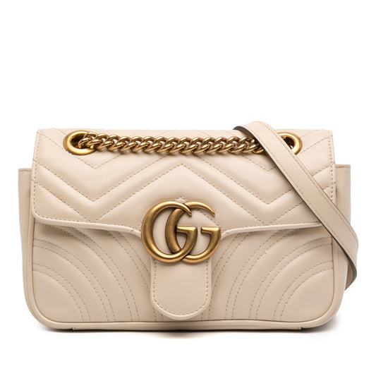 Gucci Small GG Marmont Matelasse Calfskin Shoulder Bag