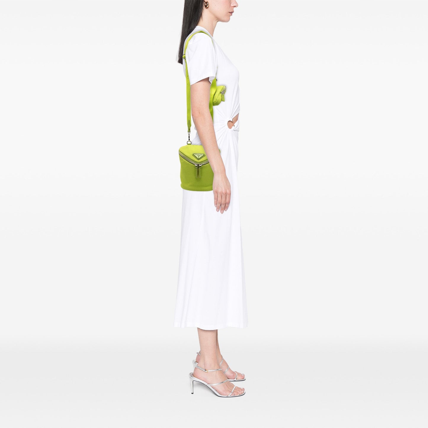 Prada Canvas Zipped Crossbody