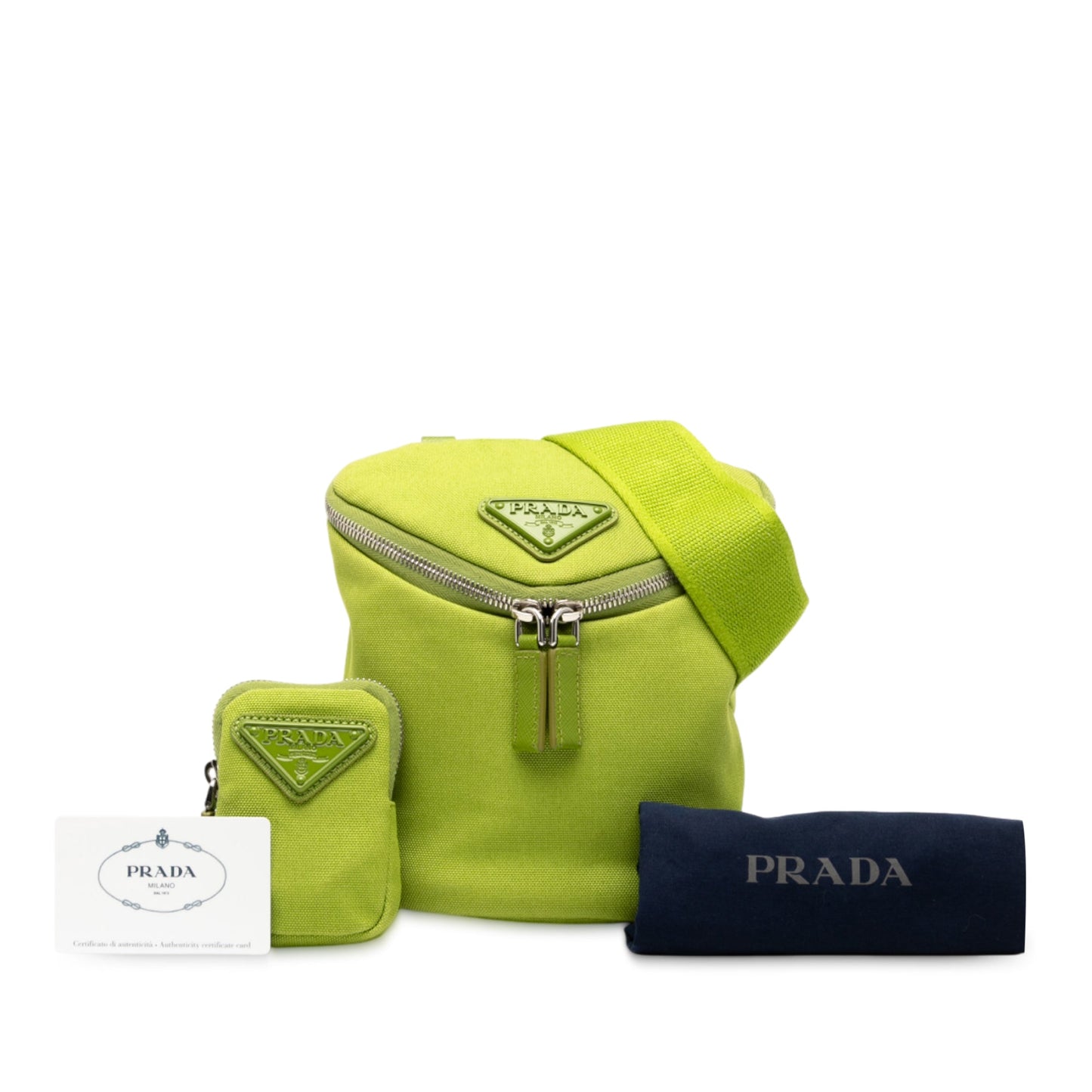 Prada Canvas Zipped Crossbody