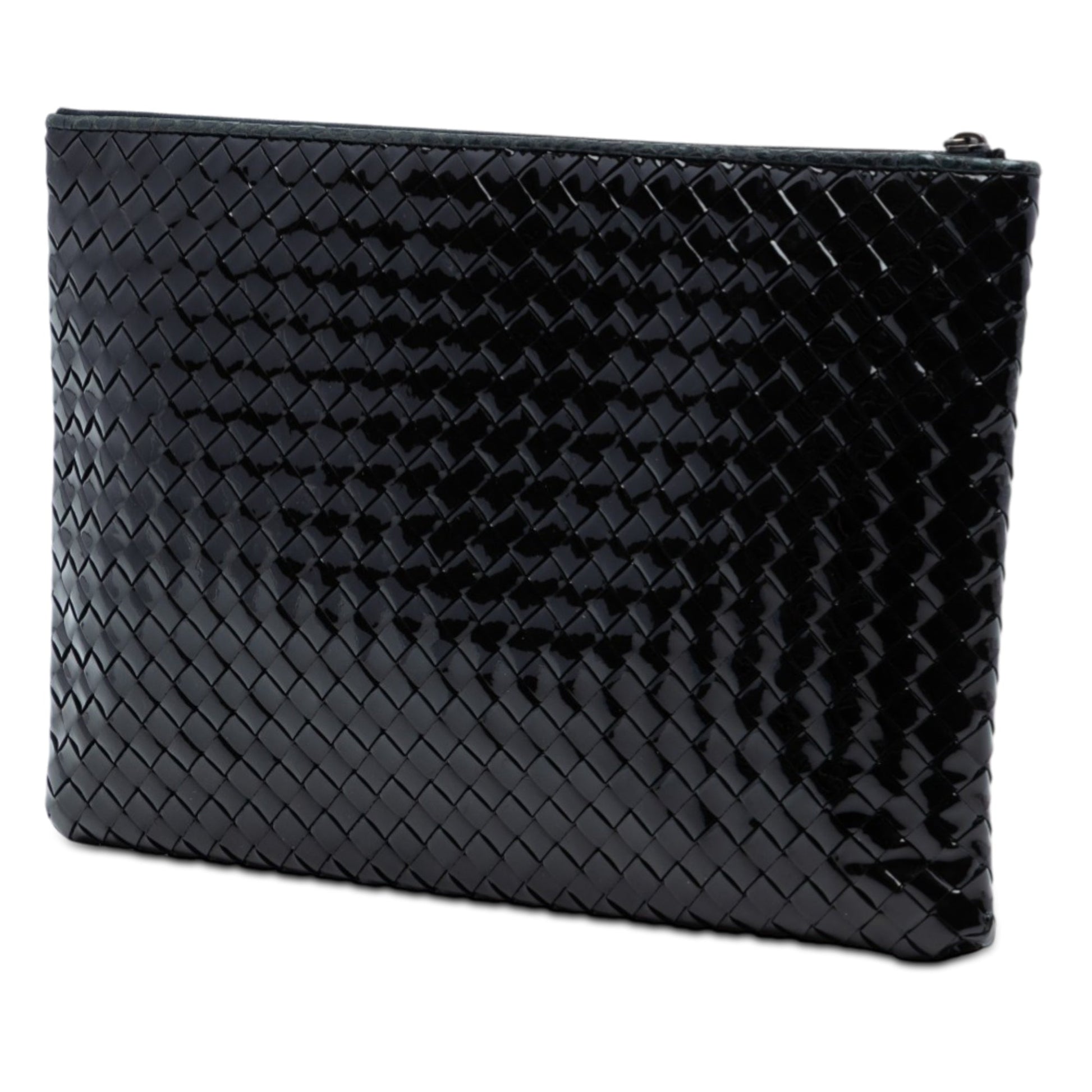 Patent Intrecciato Clutch