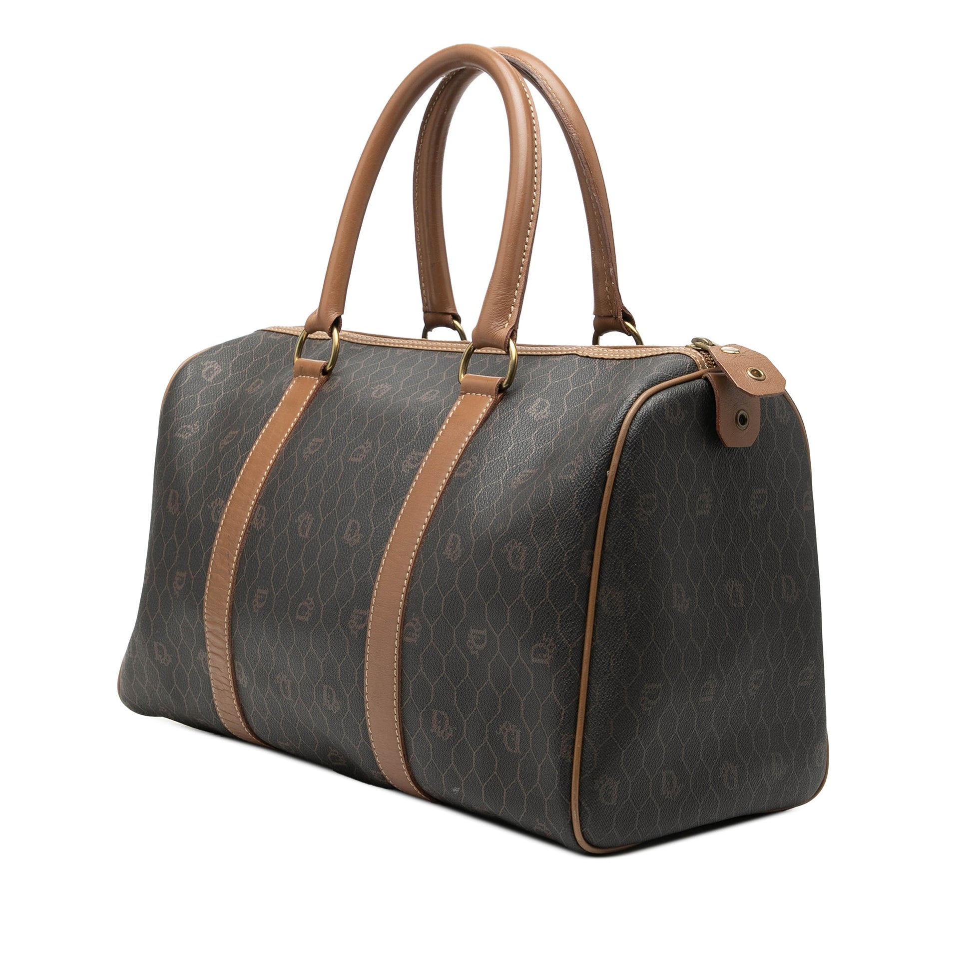 Dior Honeycomb Coated Canvas Boston Bag