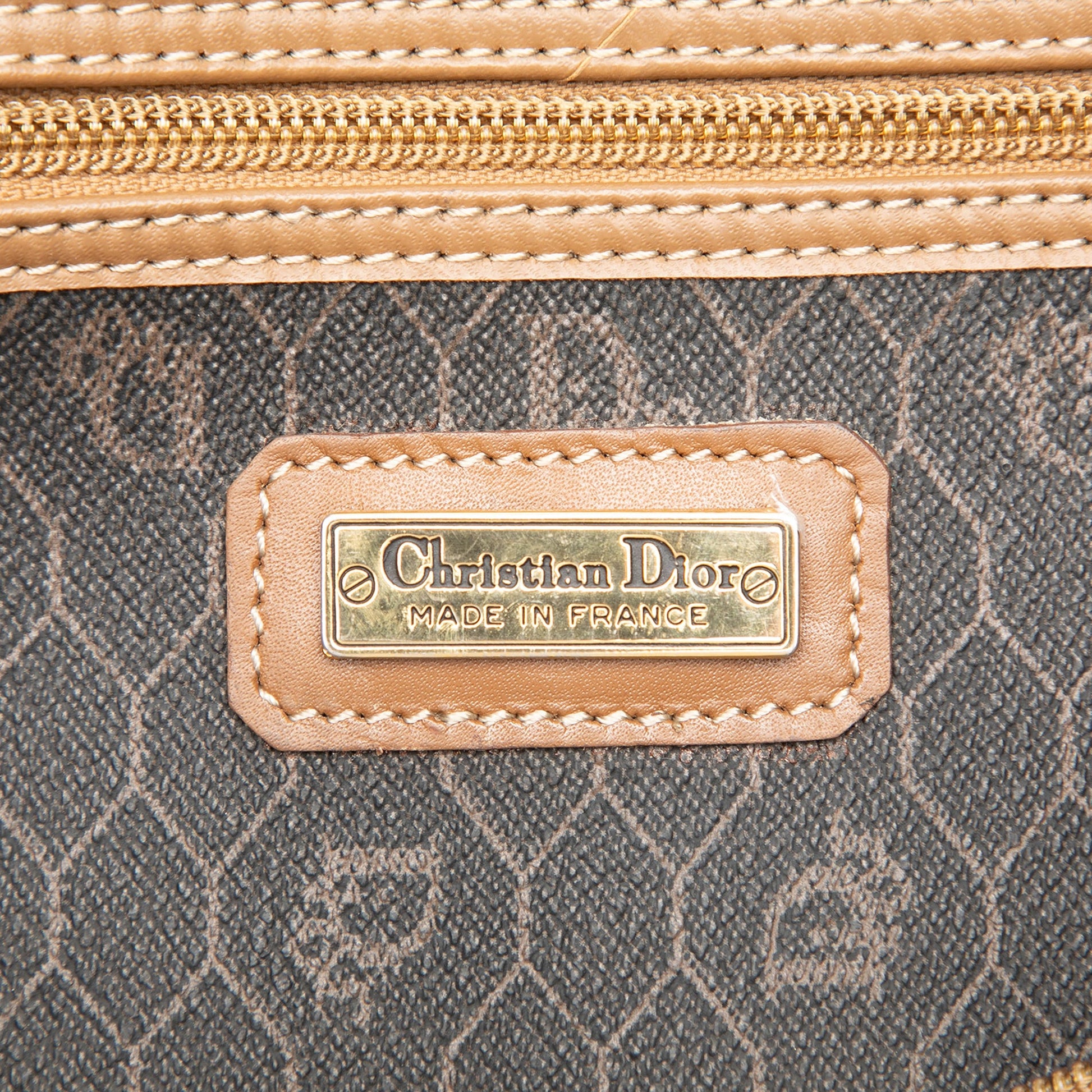 Dior Honeycomb Coated Canvas Boston Bag