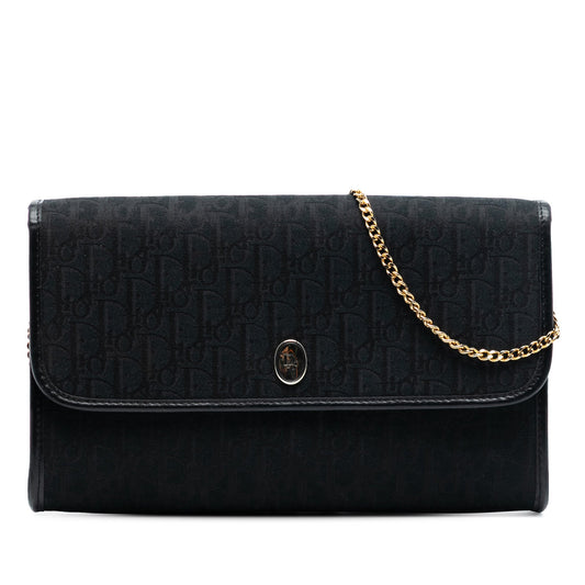 Dior Diorissimo Trotter Canvas Chain Shoulder Bag