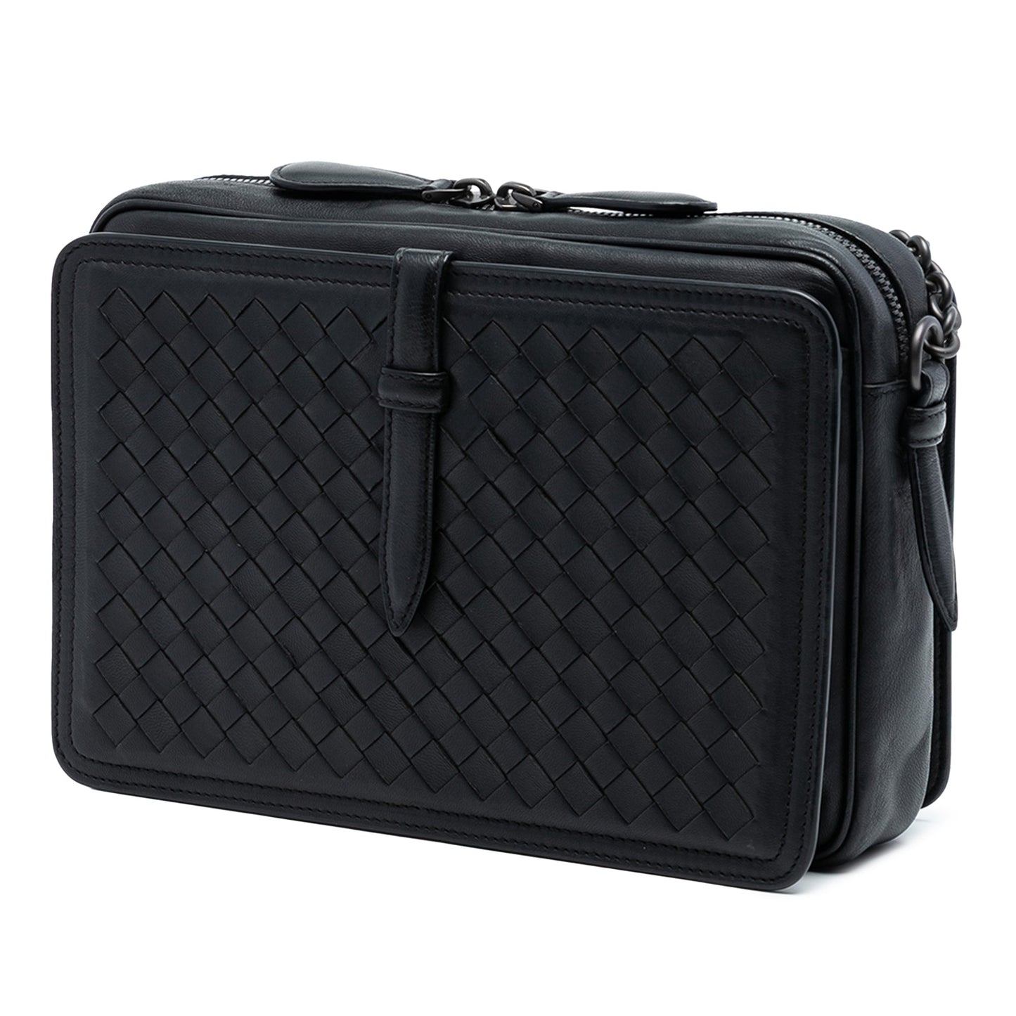 Bottega Veneta Nappa Intrecciato Belt Flap Camera Bag